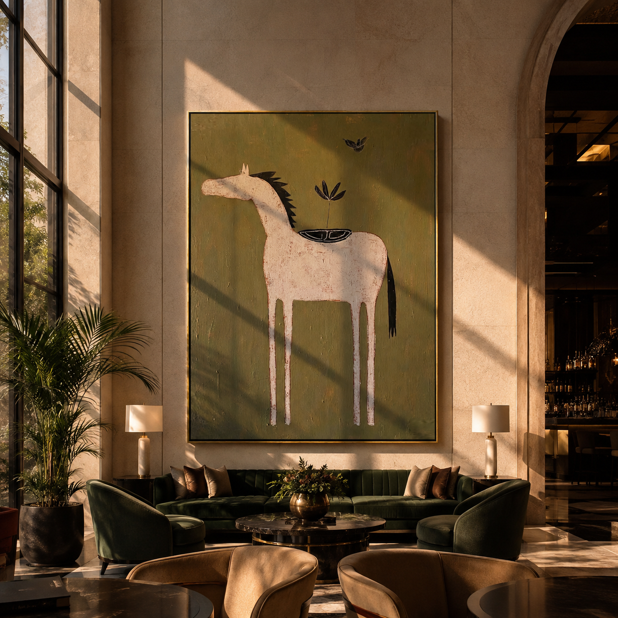 Pale Horse Carries Garden displayed in a layered residential setting