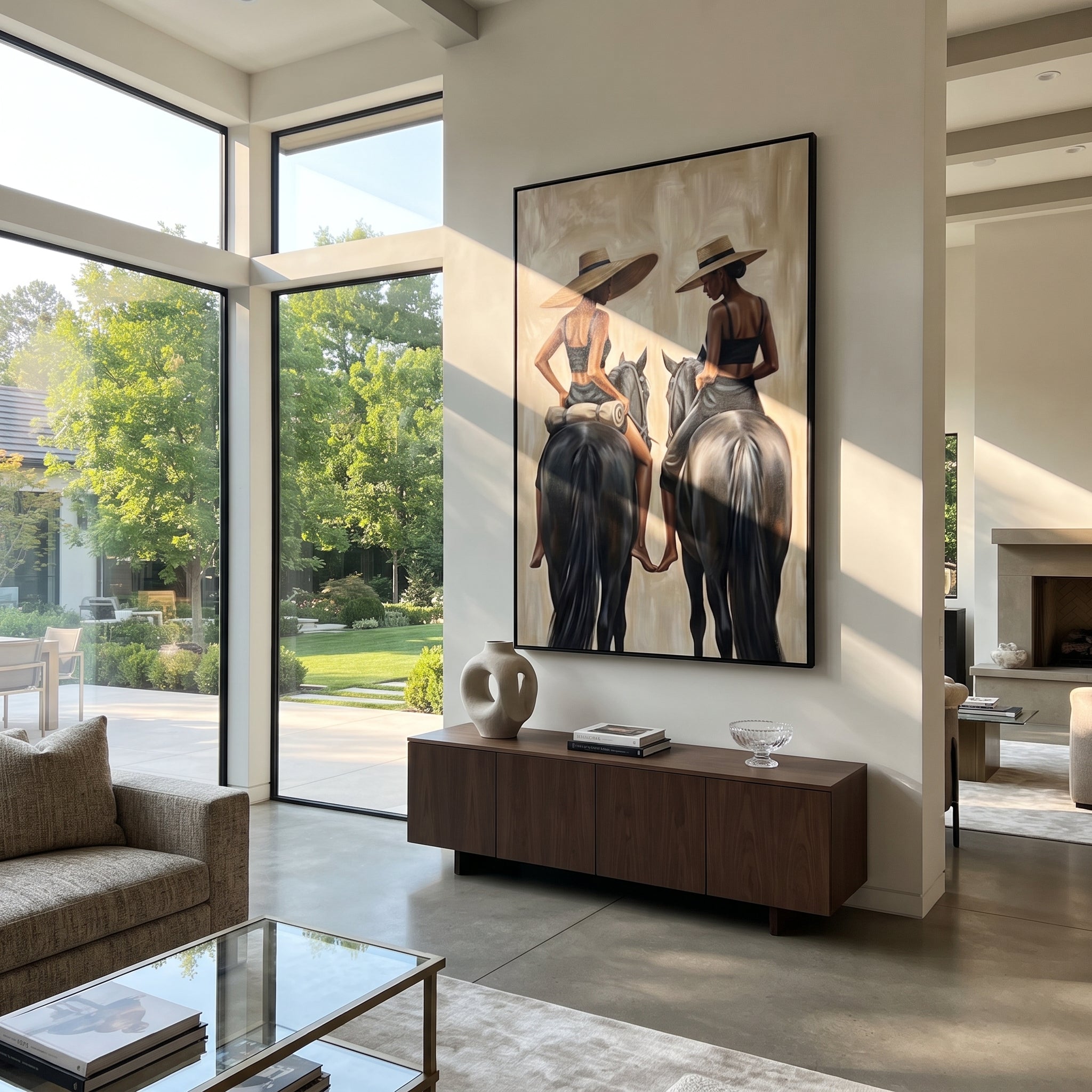 Chestnut Carries Evening Home displayed in a warm contemporary interior