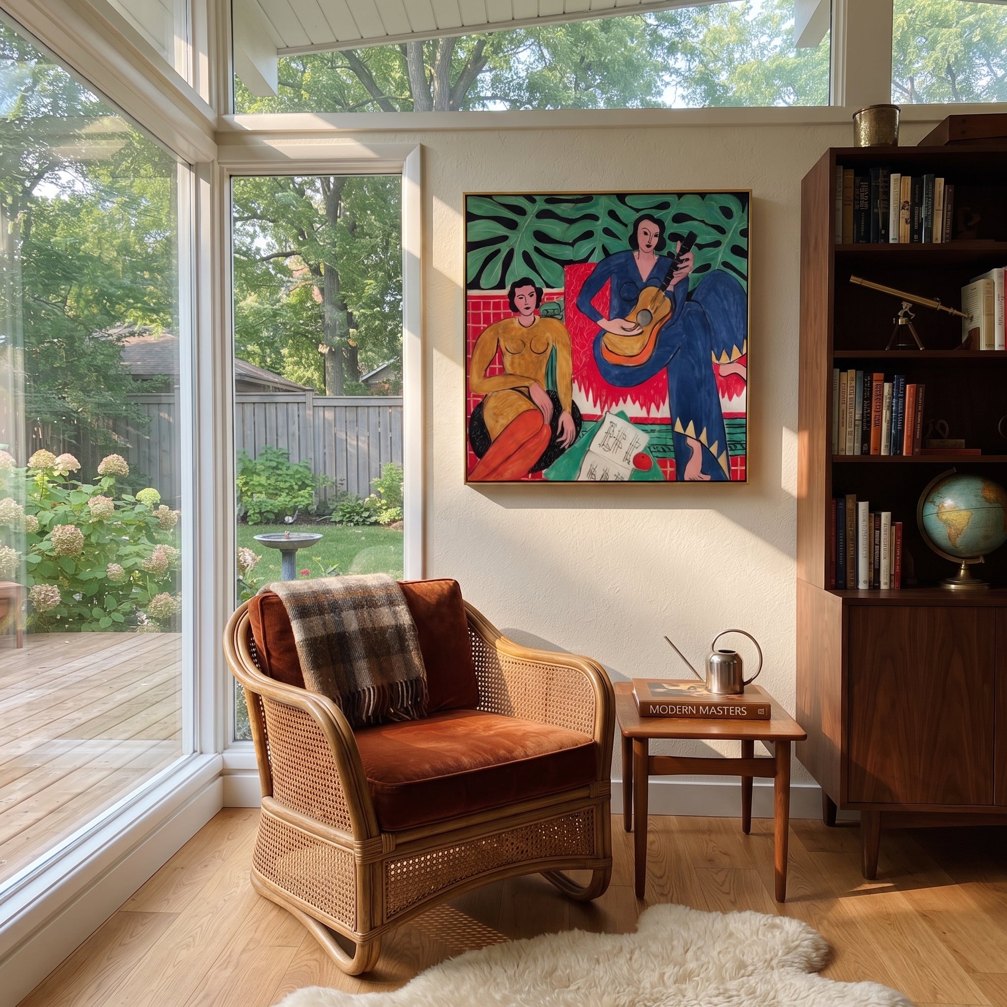Three Figures Trade Color styled with neutral modern furnishings