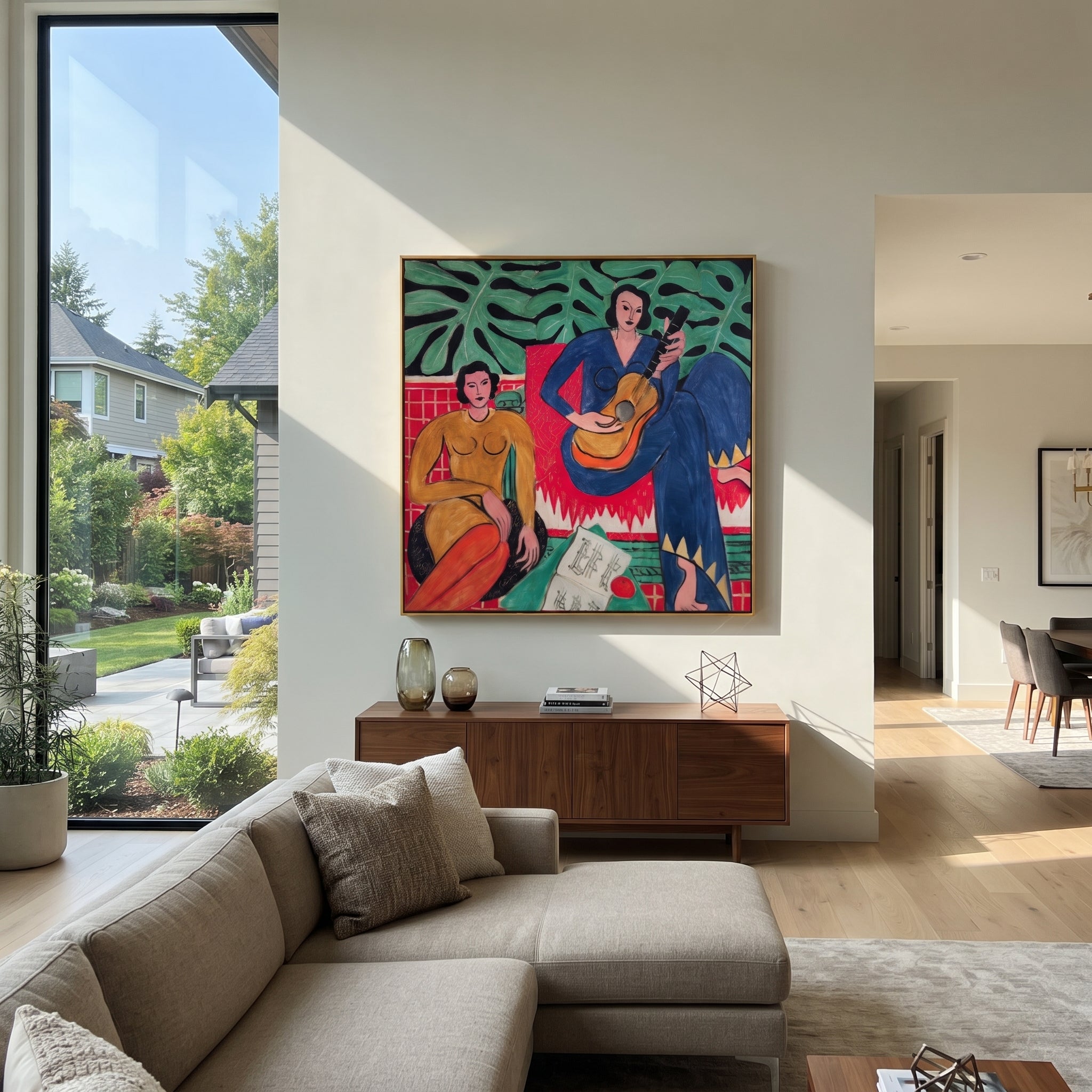 Three Figures Trade Color styled in a layered residential interior