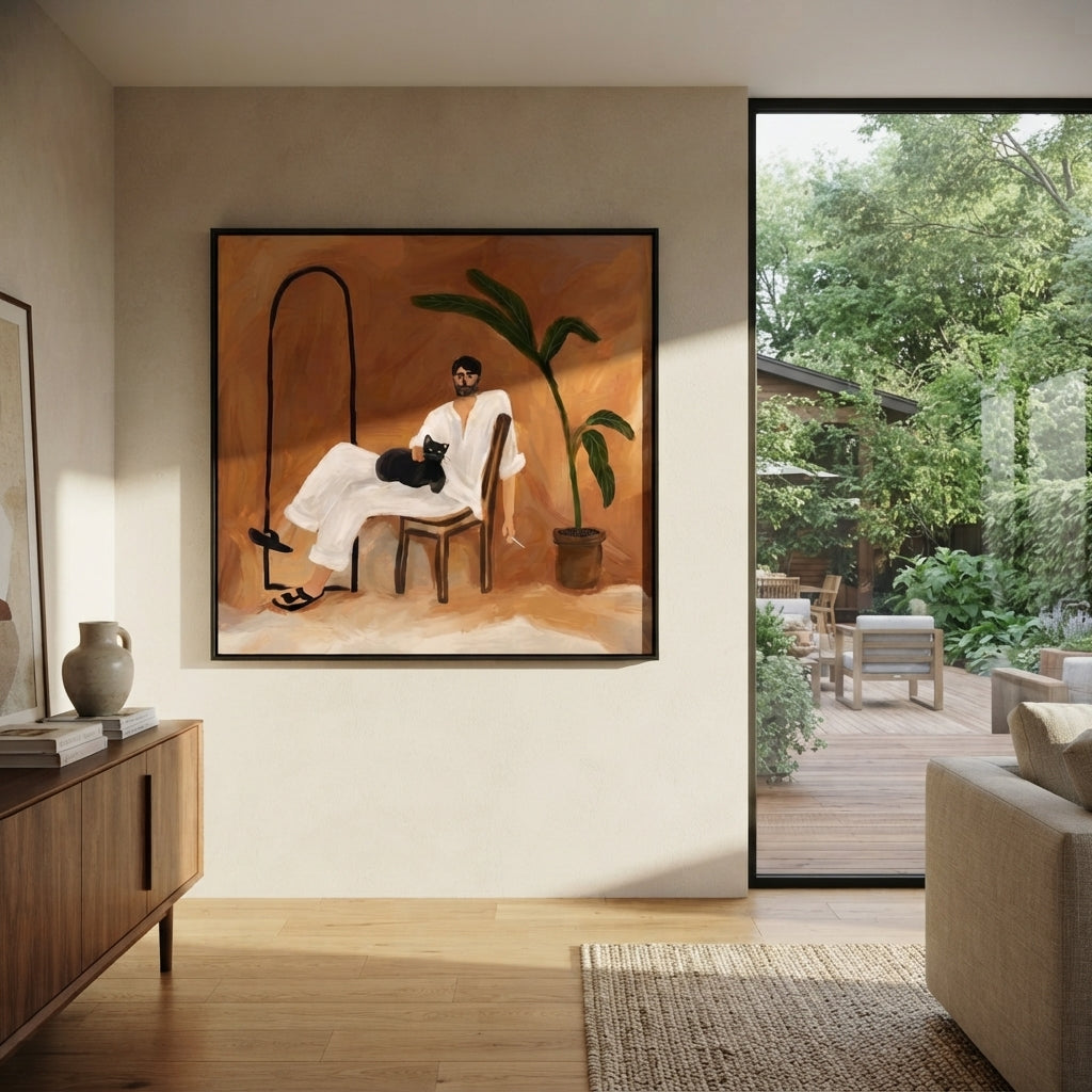 Black Arch Shelters Thought styled with neutral modern furnishings