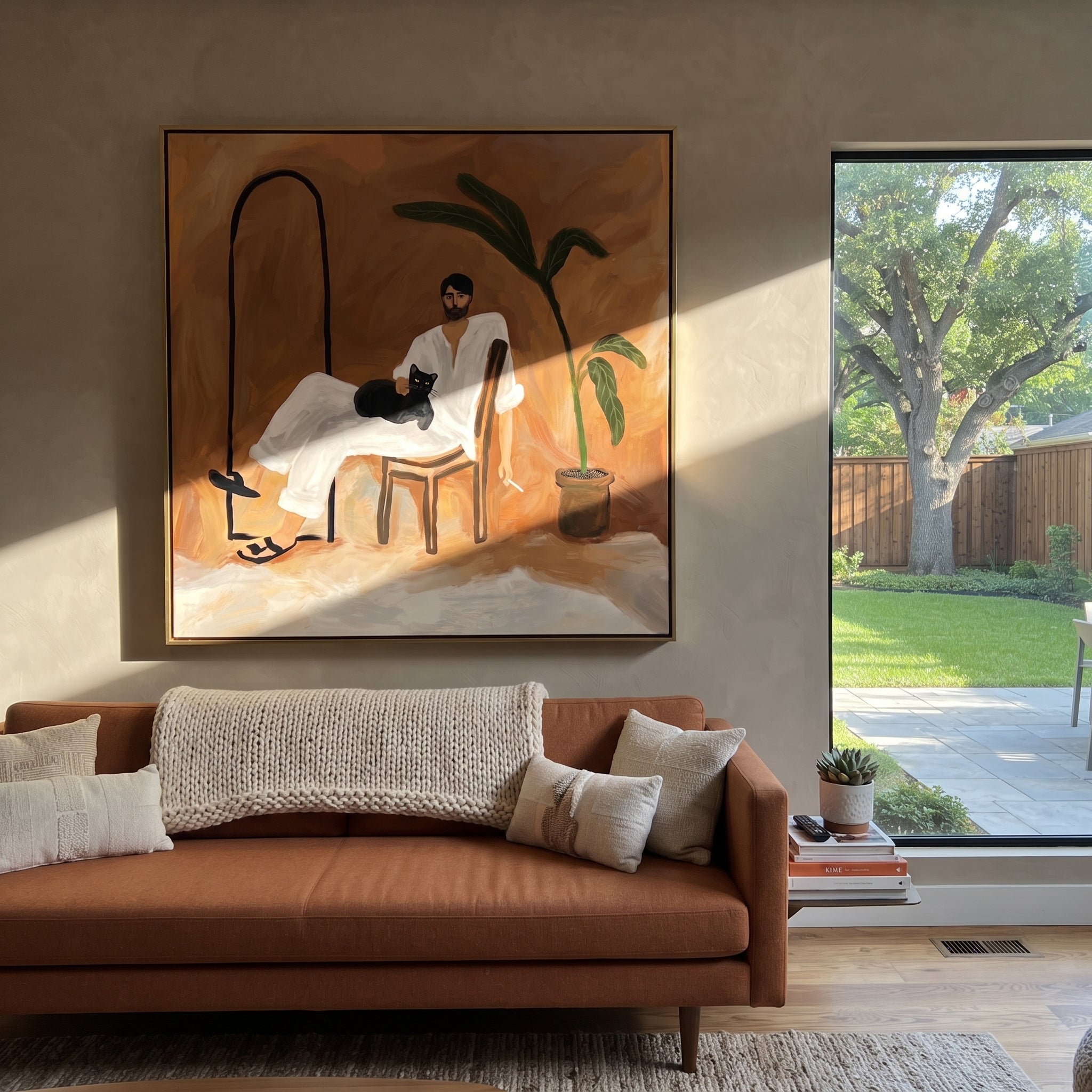 Black Arch Shelters Thought presented above a contemporary console
