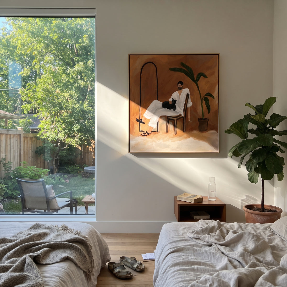 Black Arch Shelters Thought displayed as a Retro Modern room focal point