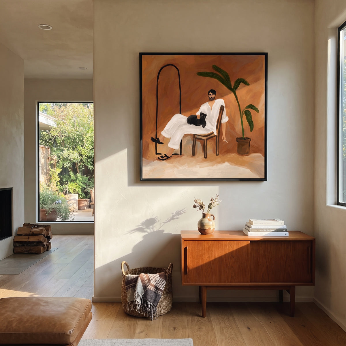 Black Arch Shelters Thought styled in a layered residential interior