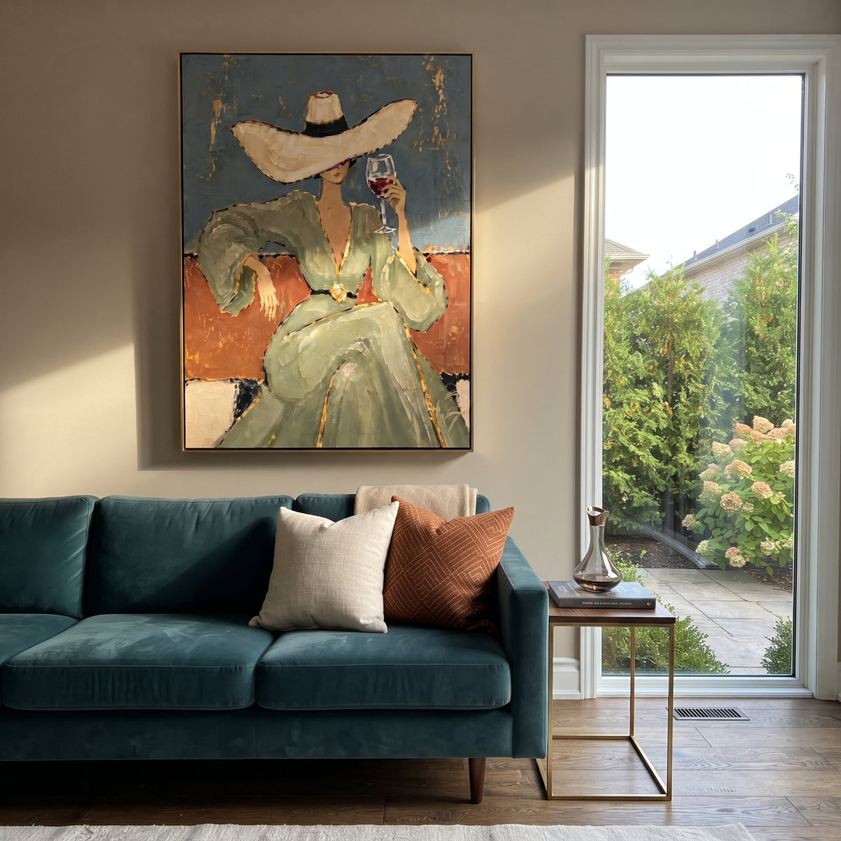 Sage Dress Summer Sip artwork styled as a refined focal point