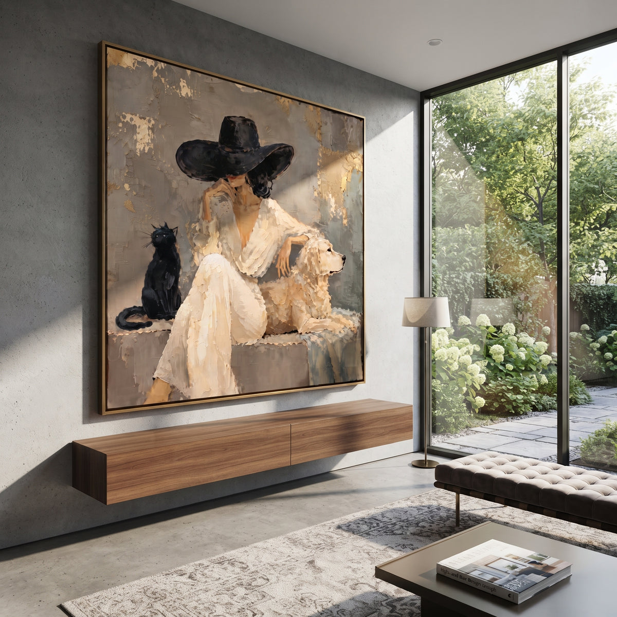 Black Brim Quiet Company artwork styled as a refined focal point