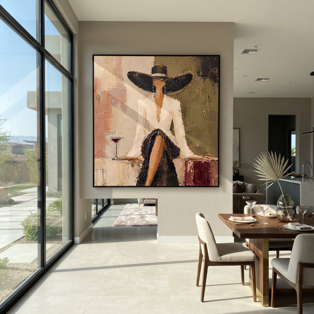 Black Brim Ivory Toast displayed with natural materials and modern decor