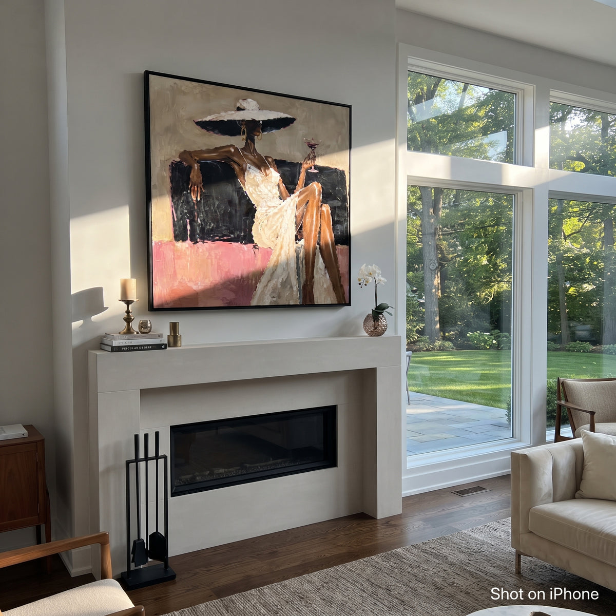 Pink Lounge Martini Pause artwork styled as a refined focal point