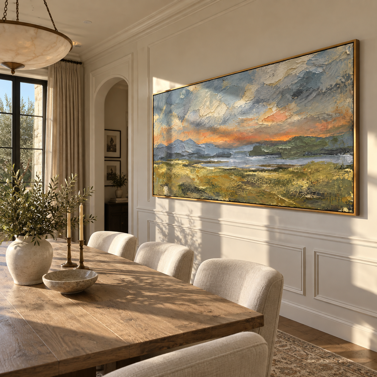 Weather Moves Across Plains presented in an alternate room setting