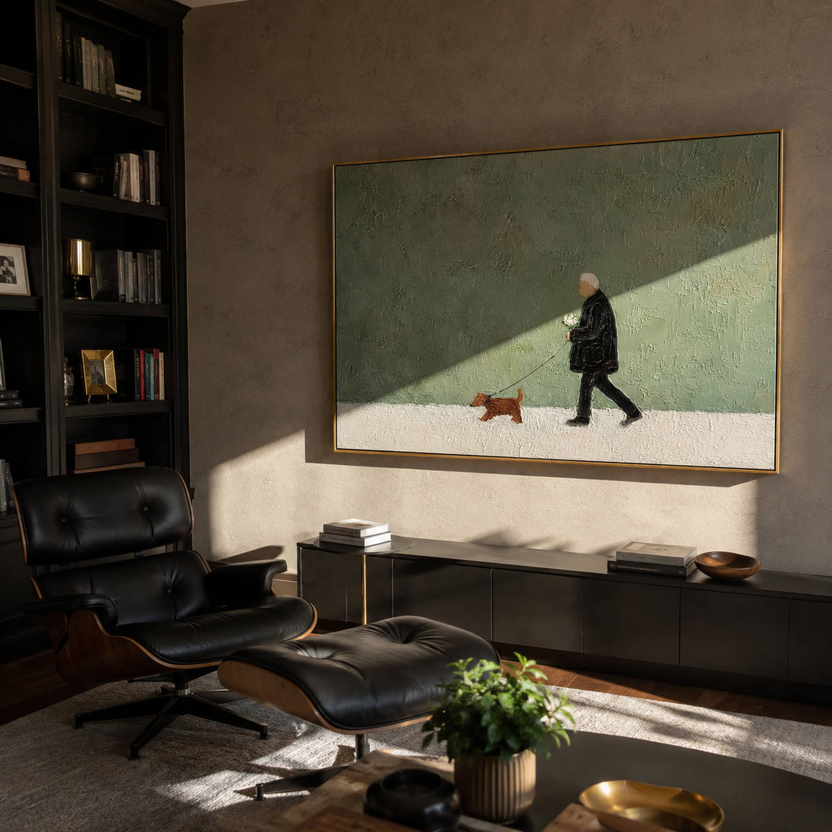 Green Wall Short Journey displayed with natural materials and quiet decor