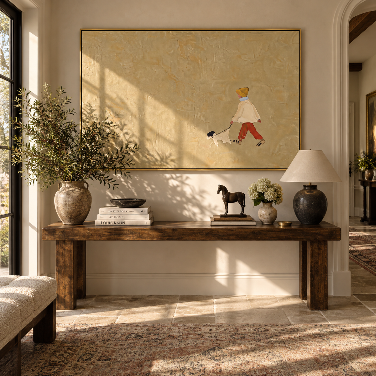 Tiny Walk Open Ground displayed with natural materials and quiet decor