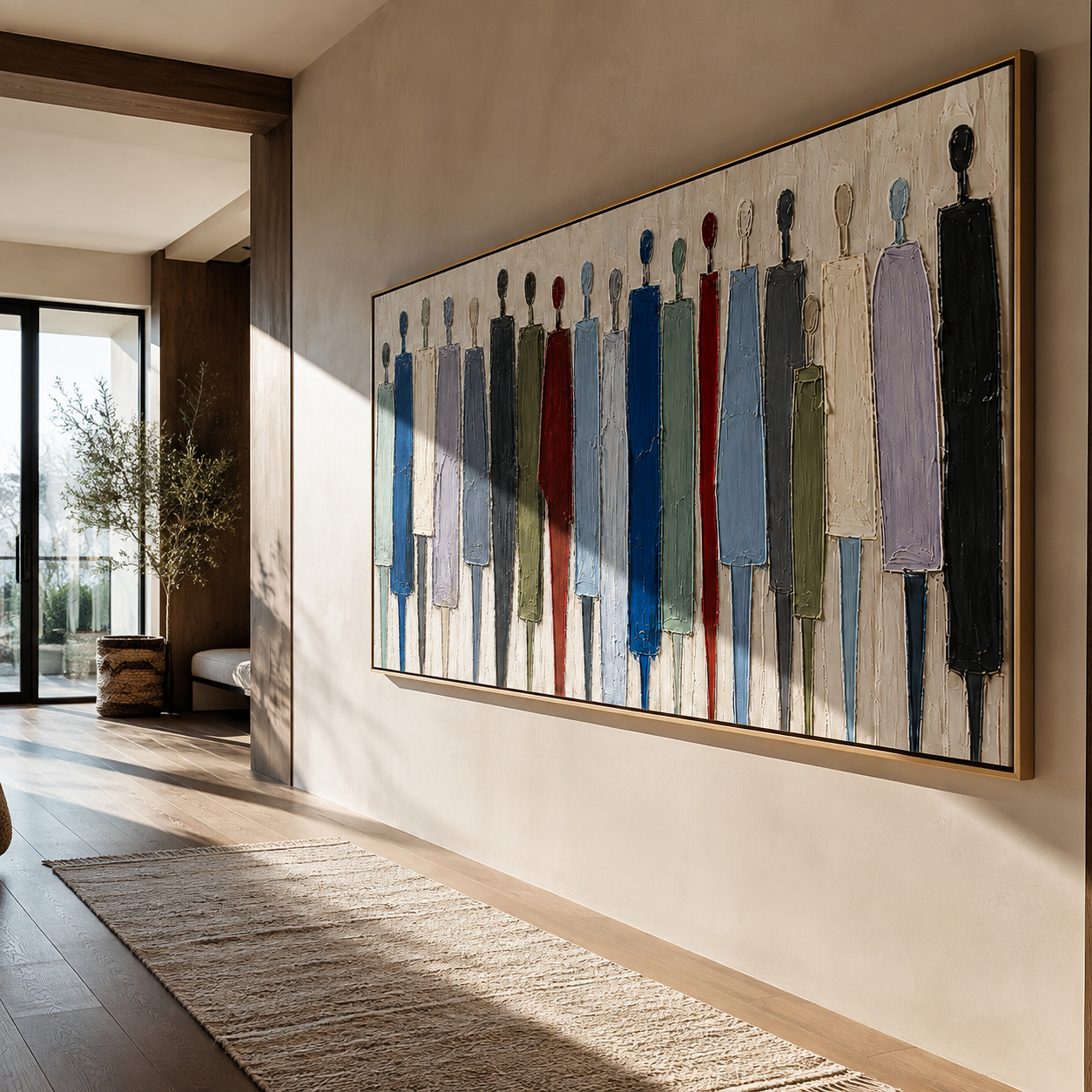 Standing in Stillness displayed in a dining or hospitality setting