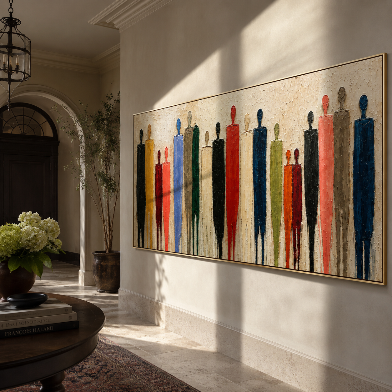 Heights Among Us displayed in a dining or hospitality setting