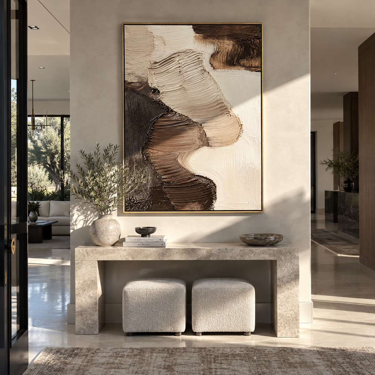Earth Forms Interlock presented in an alternate room setting