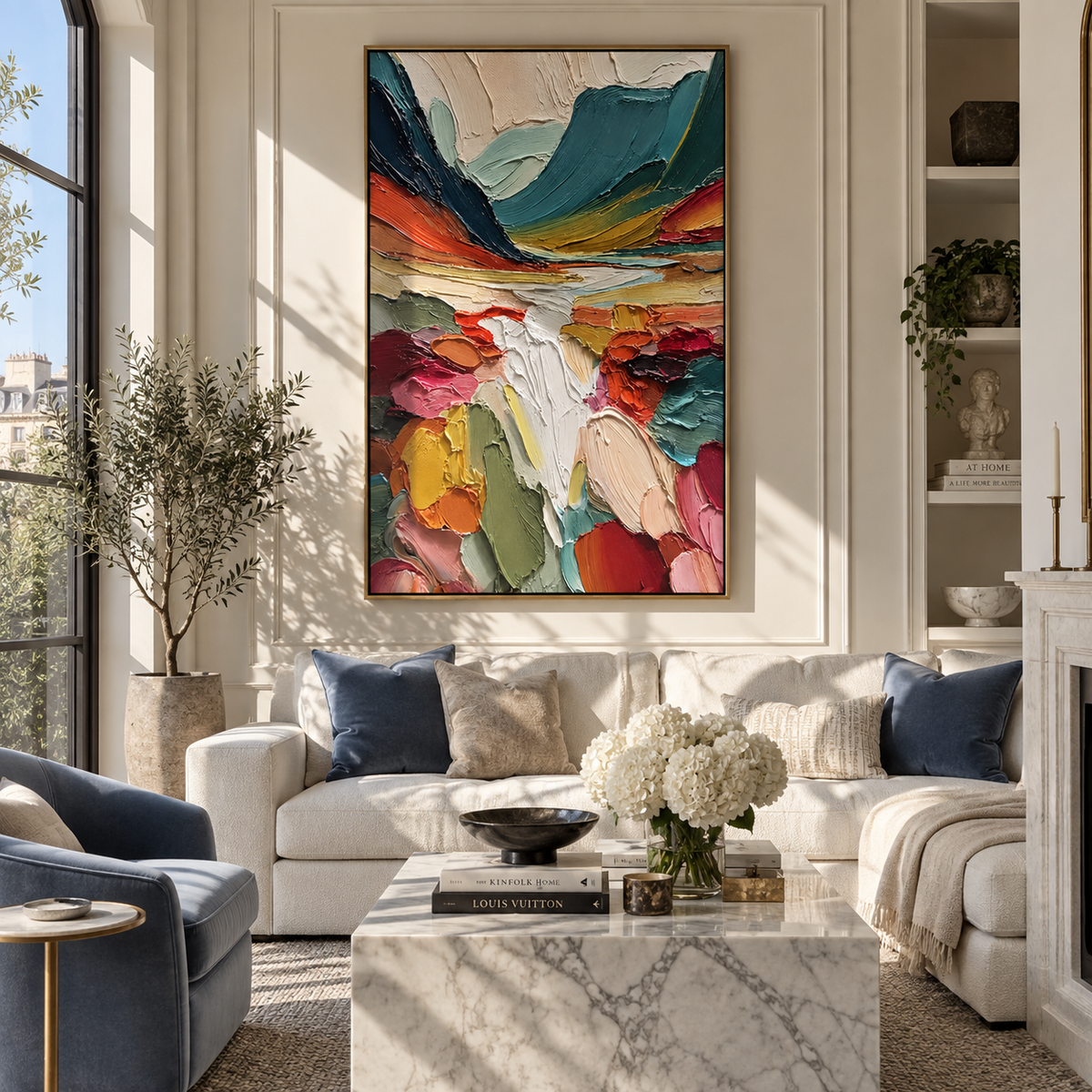 Wild Color Valley displayed with natural materials and modern decor