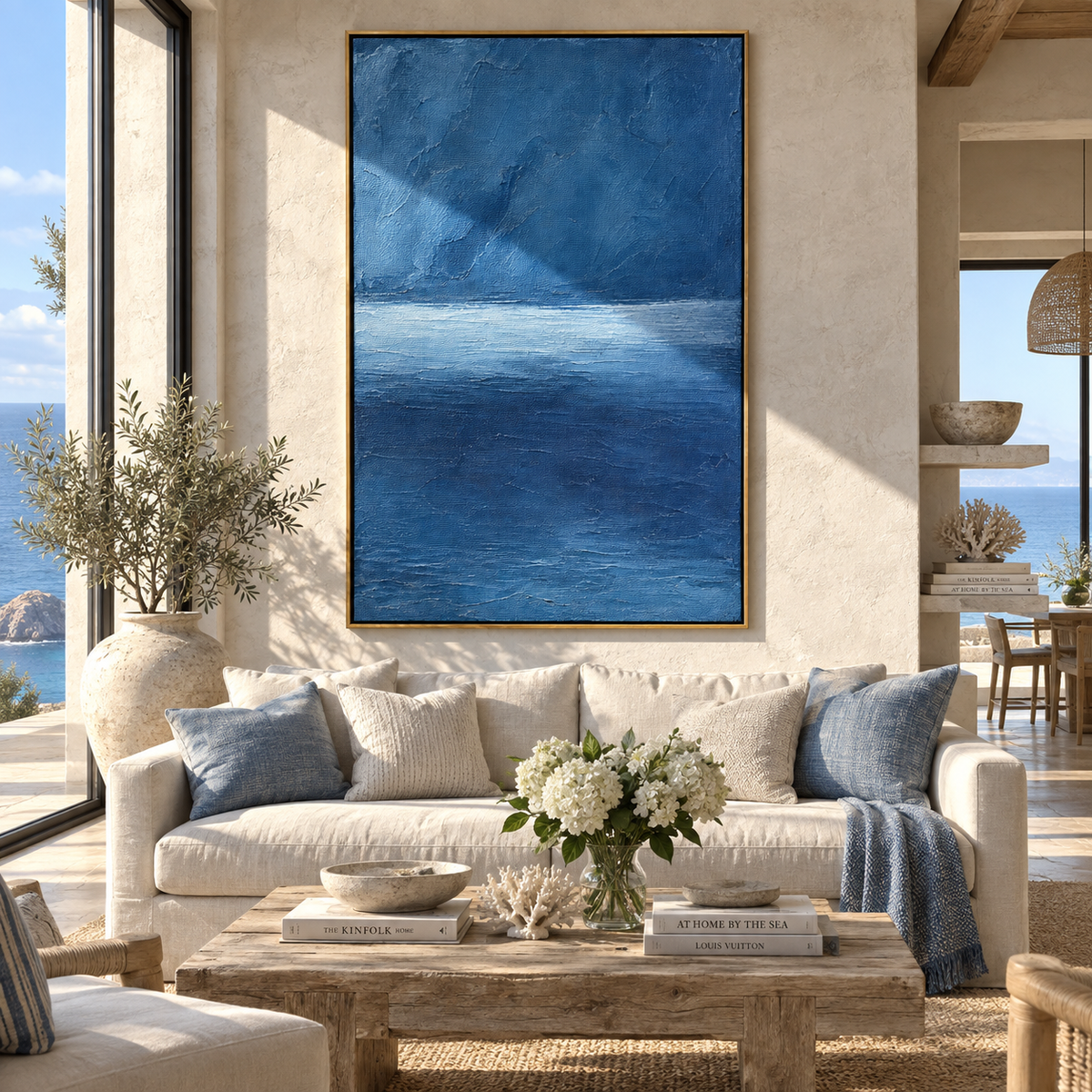 Blue Horizon Holds presented in an alternate room setting