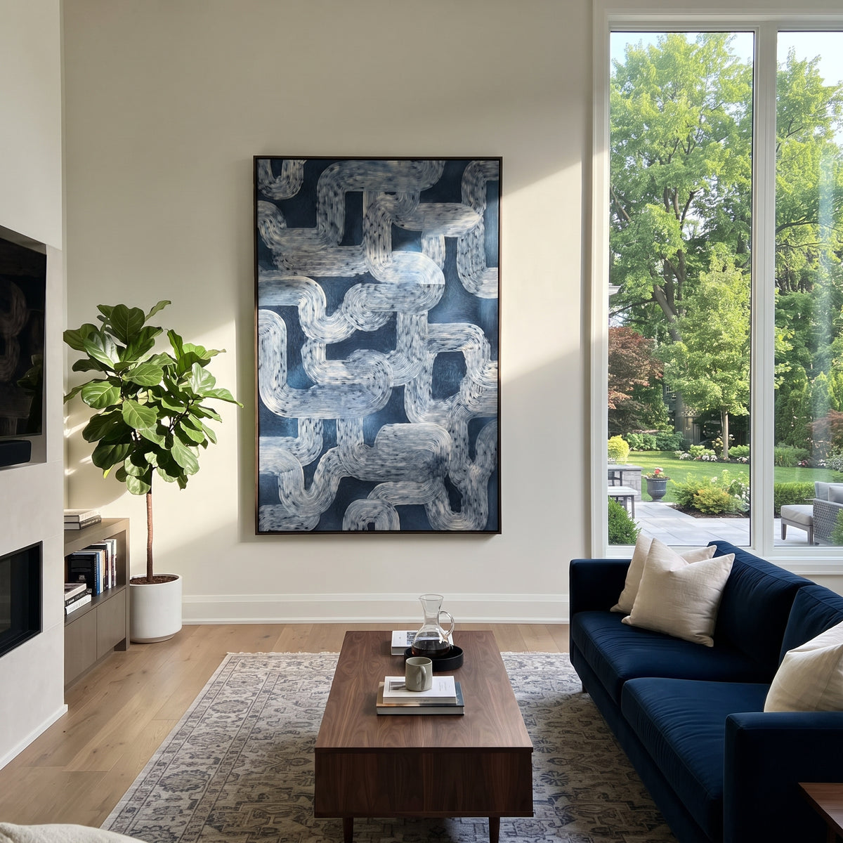 Stone Links Interlock presented in an alternate styled interior