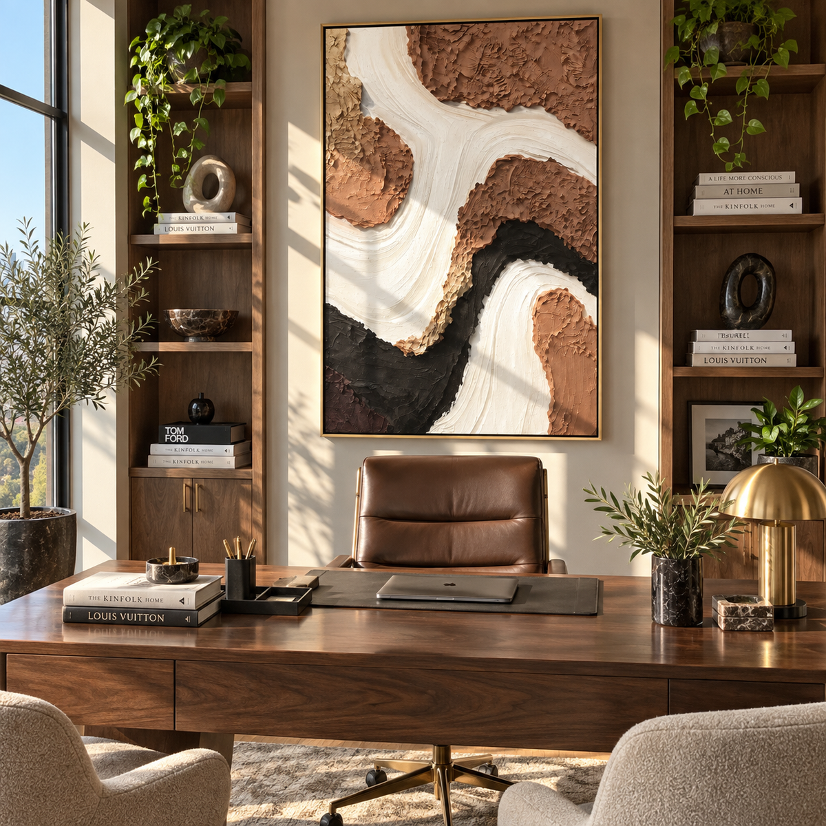Ivory River Through Earth presented in an alternate styled interior