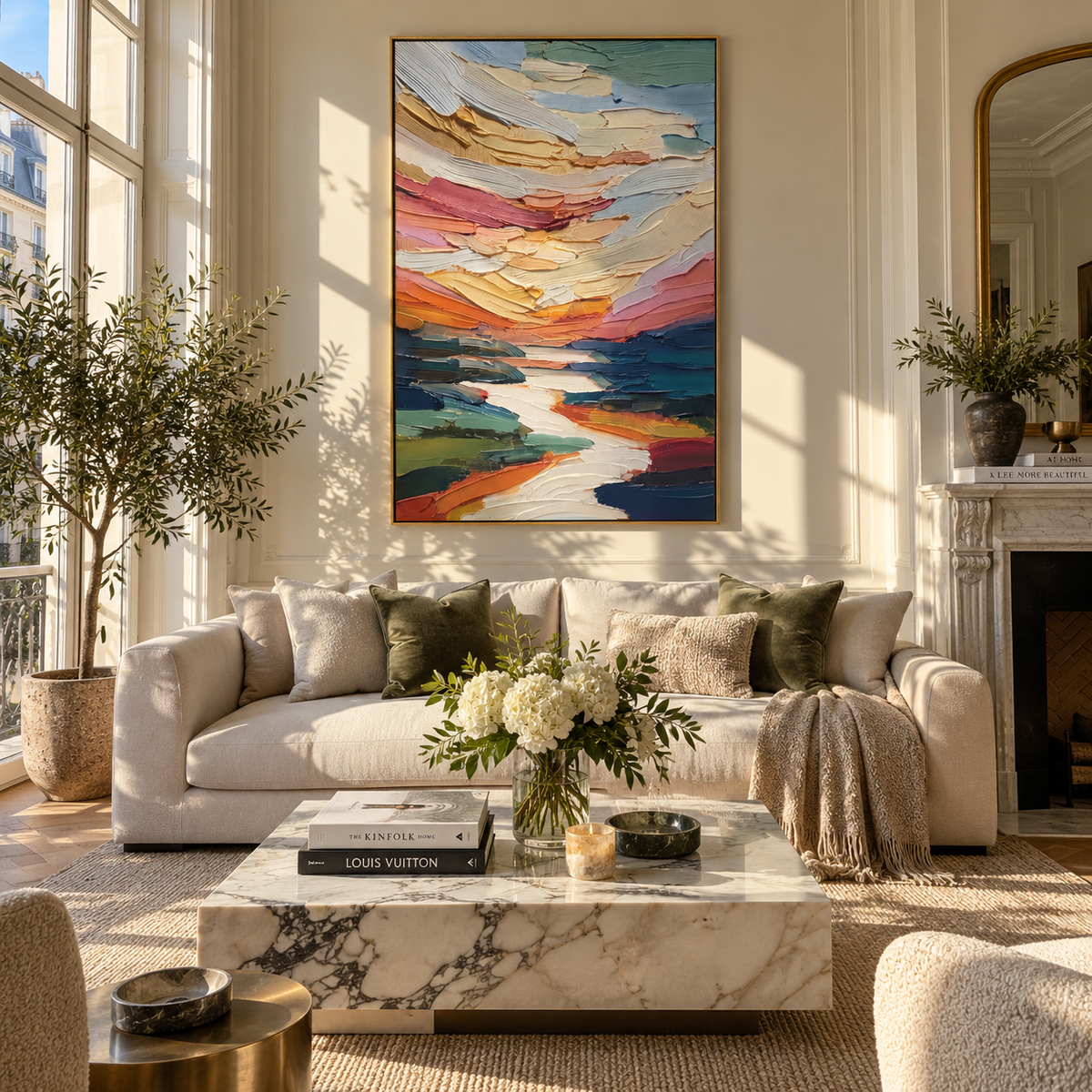 Painted Valleys Meet presented in an alternate styled interior