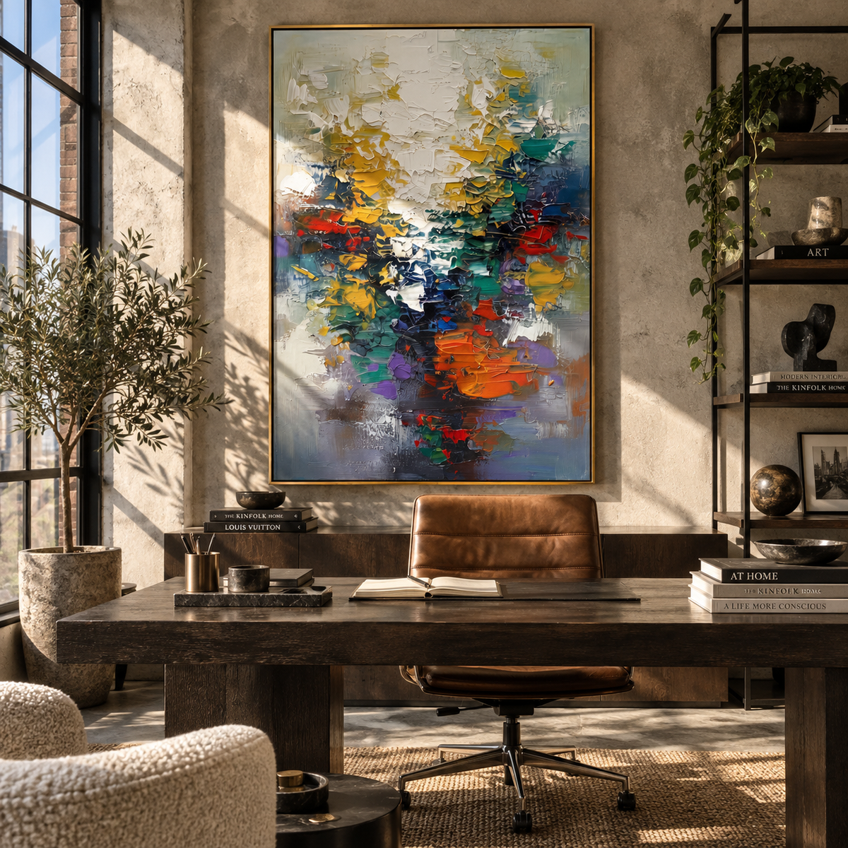 Reflections Across the Divide presented in an alternate styled interior