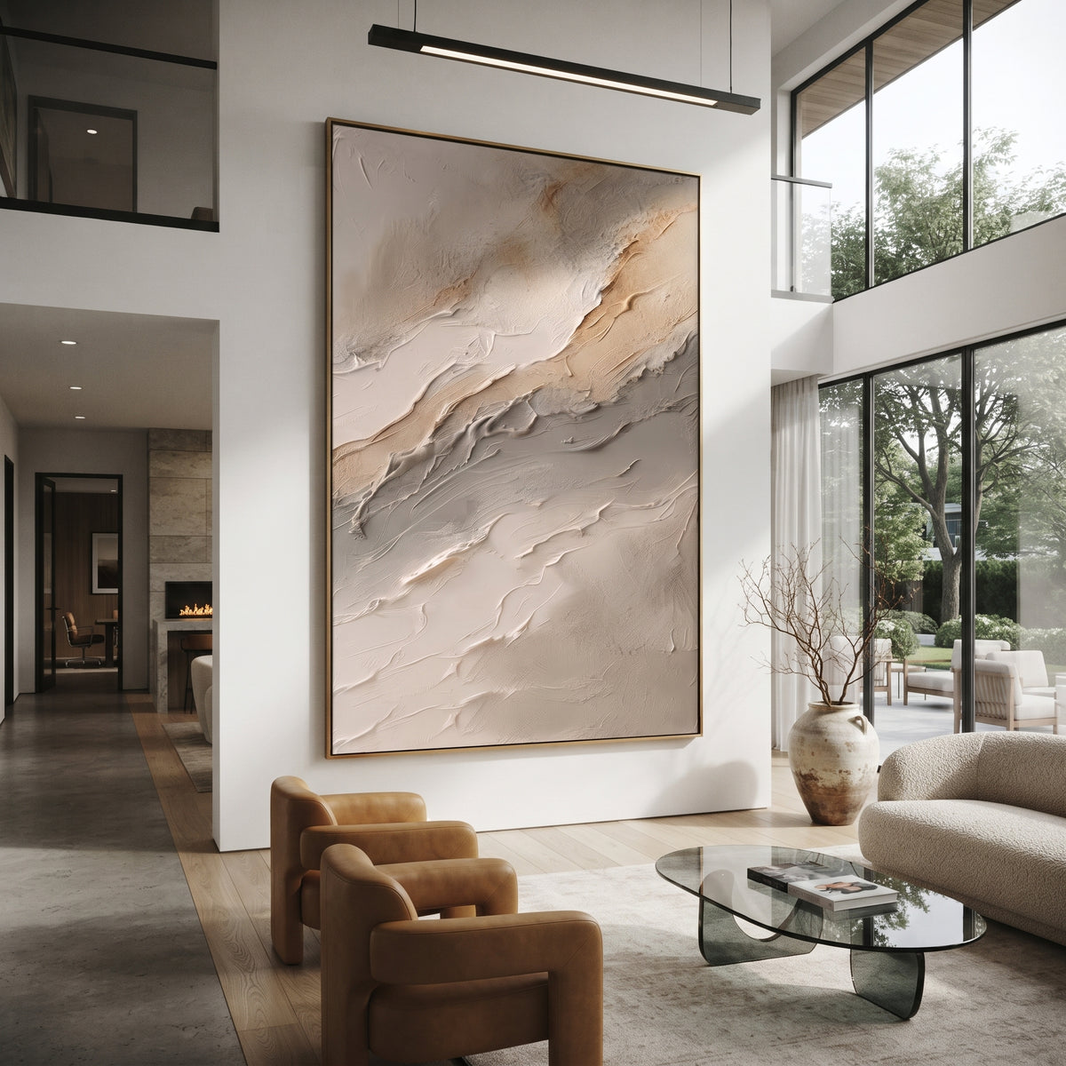 Pale Ridges Rise presented in an alternate styled interior