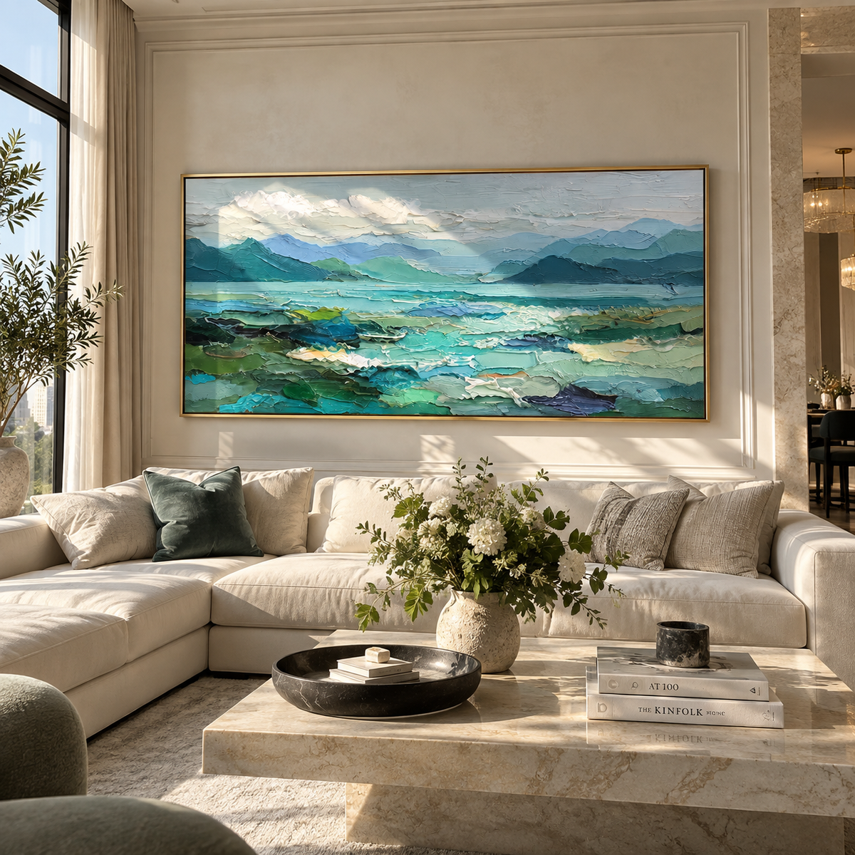 Blue Valley Opens Wide presented in an alternate styled interior