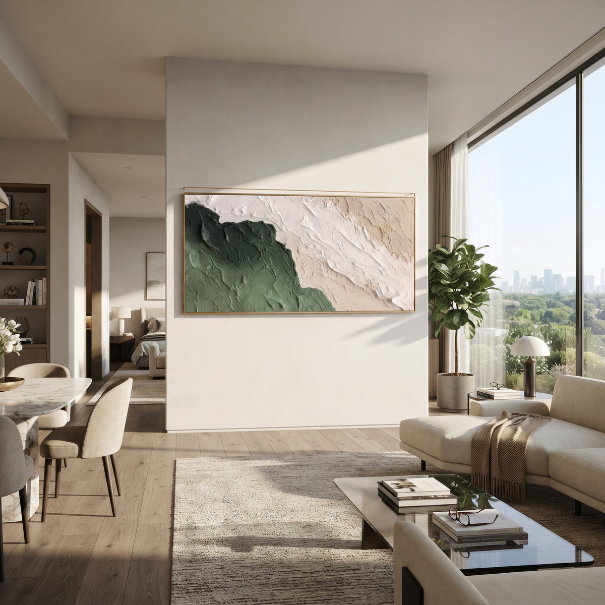 Forest Edge in Relief presented in an alternate styled interior