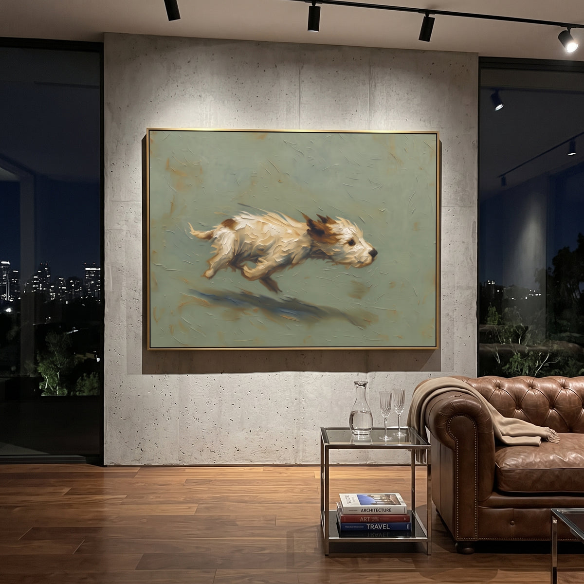 White Bison Breaks Away displayed with natural materials and quiet decor