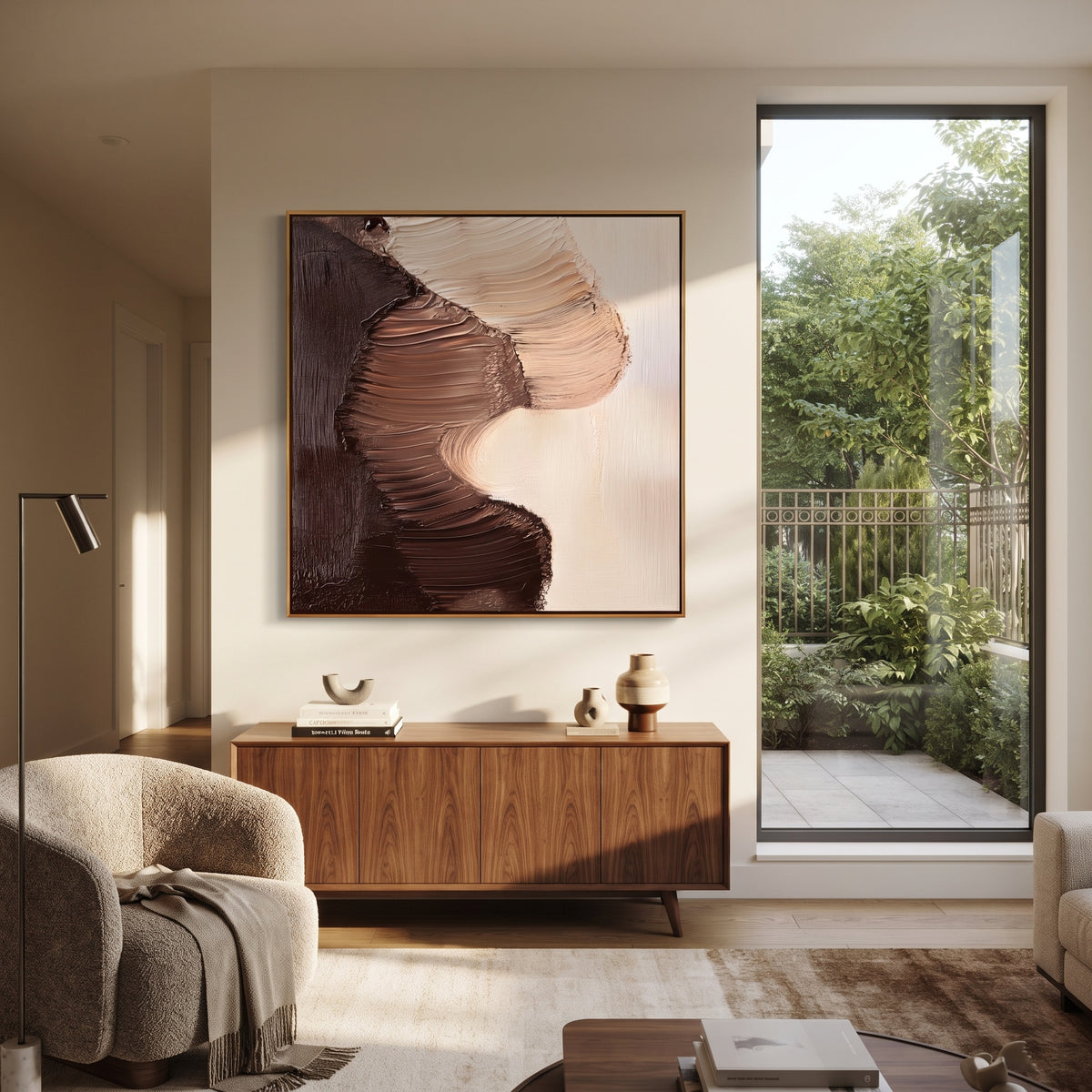 Cocoa Forms Embrace presented in an alternate styled interior
