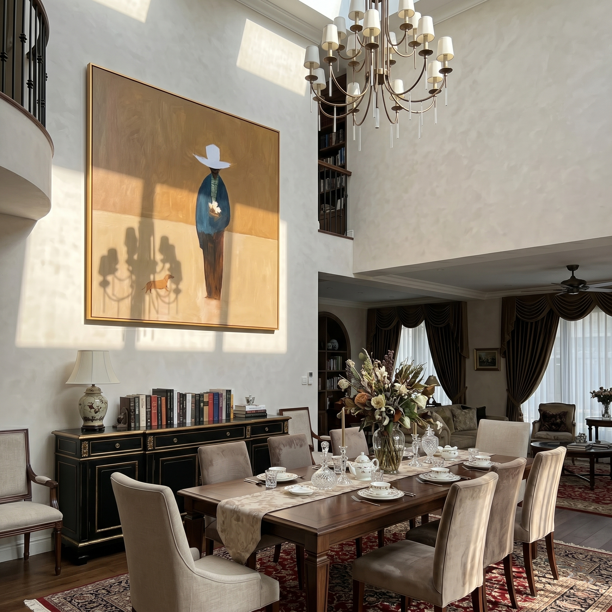 The Quiet Wanderer painting in a room setting