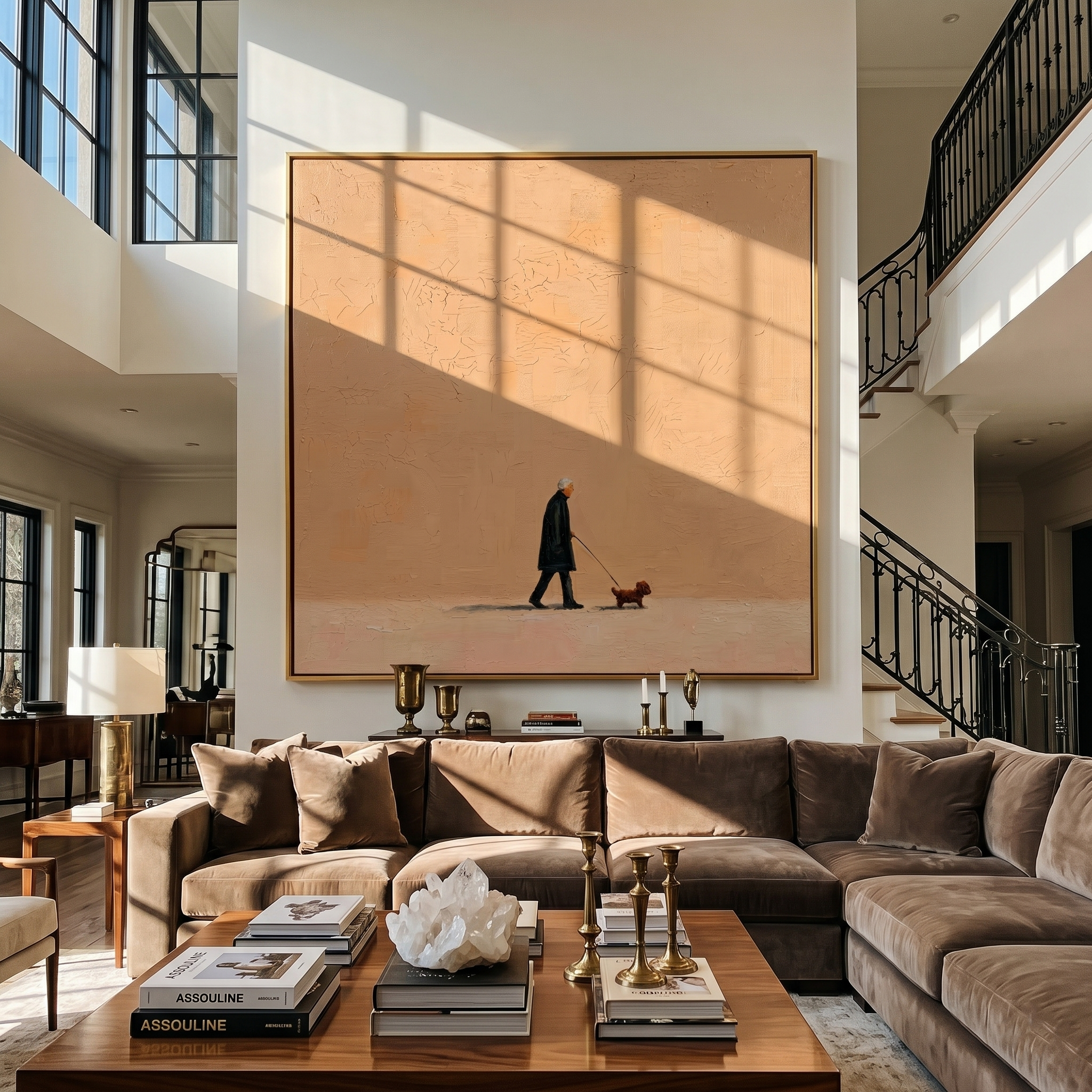 The Afternoon Stroll painting in a room setting