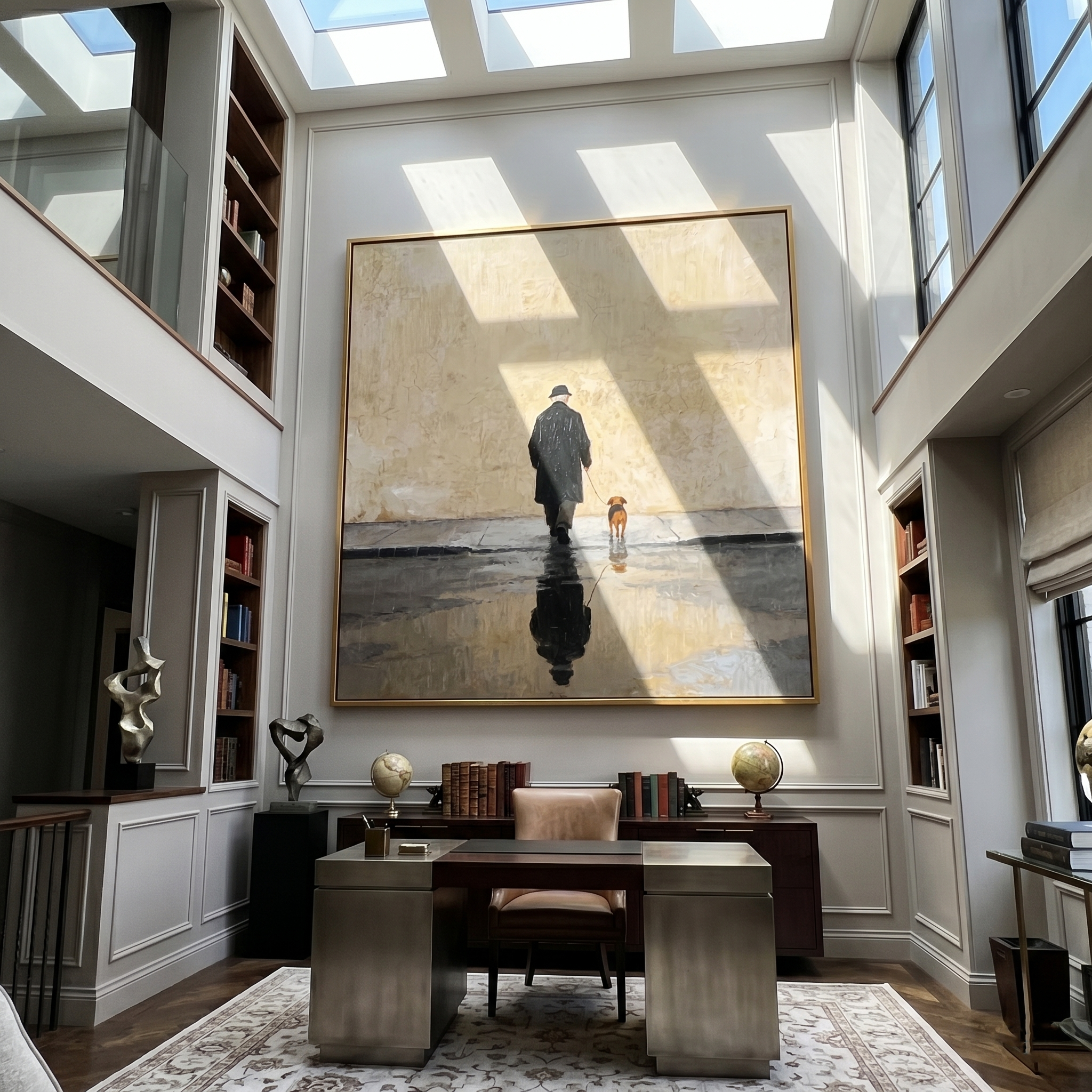 The Rainy Reflection painting in a room setting