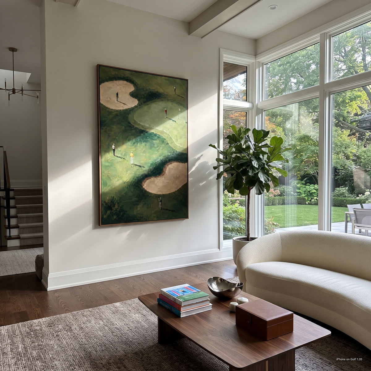 Sand Traps Forest Passage displayed in a styled interior