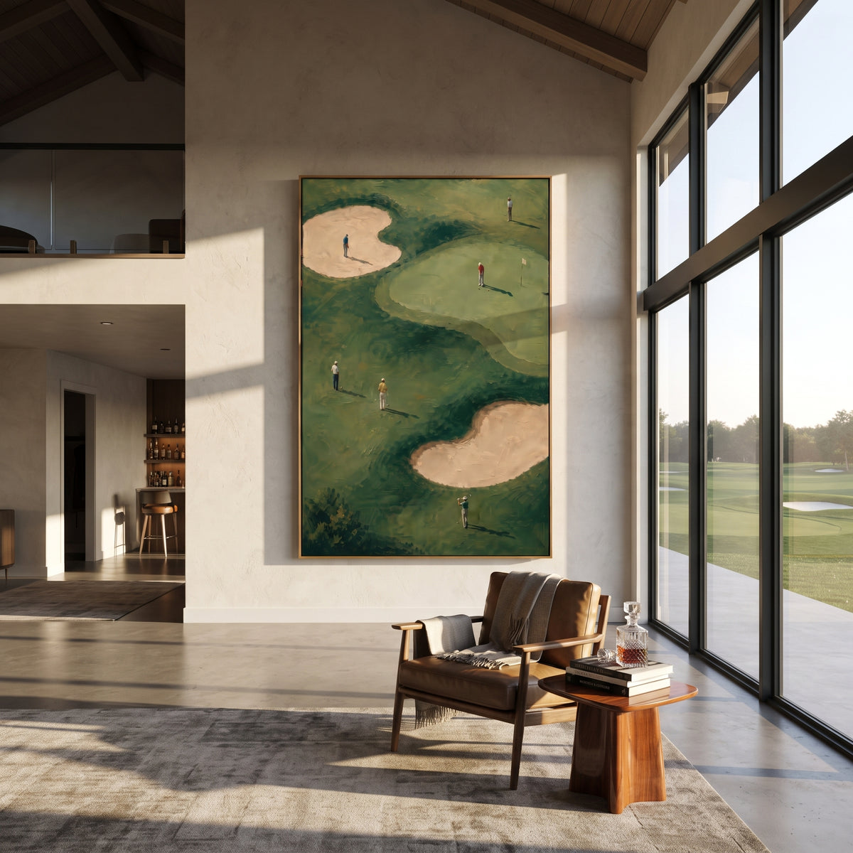 Sand Traps Forest Passage shown above contemporary furnishings