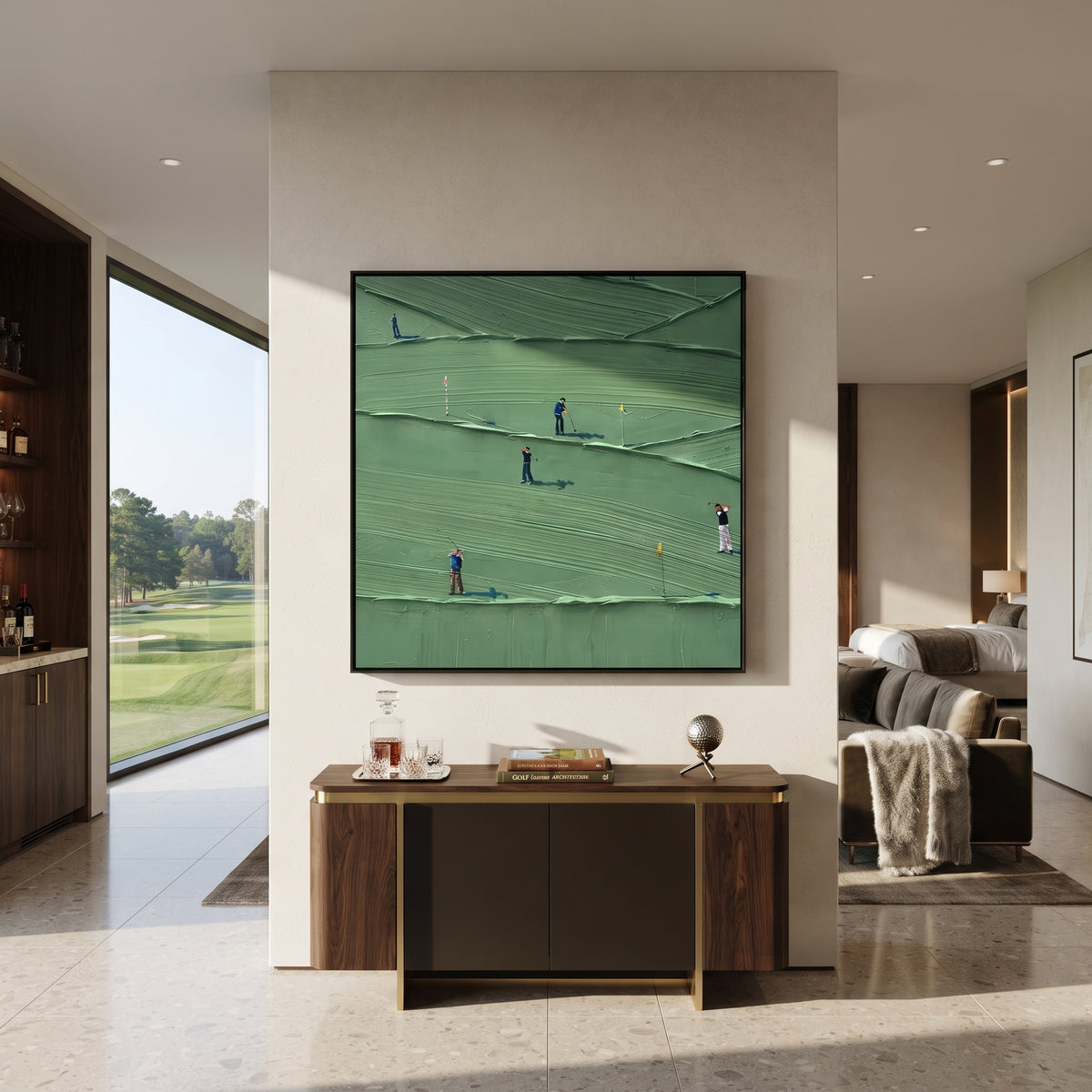 Players Under Mint Lines styled as a modern focal point