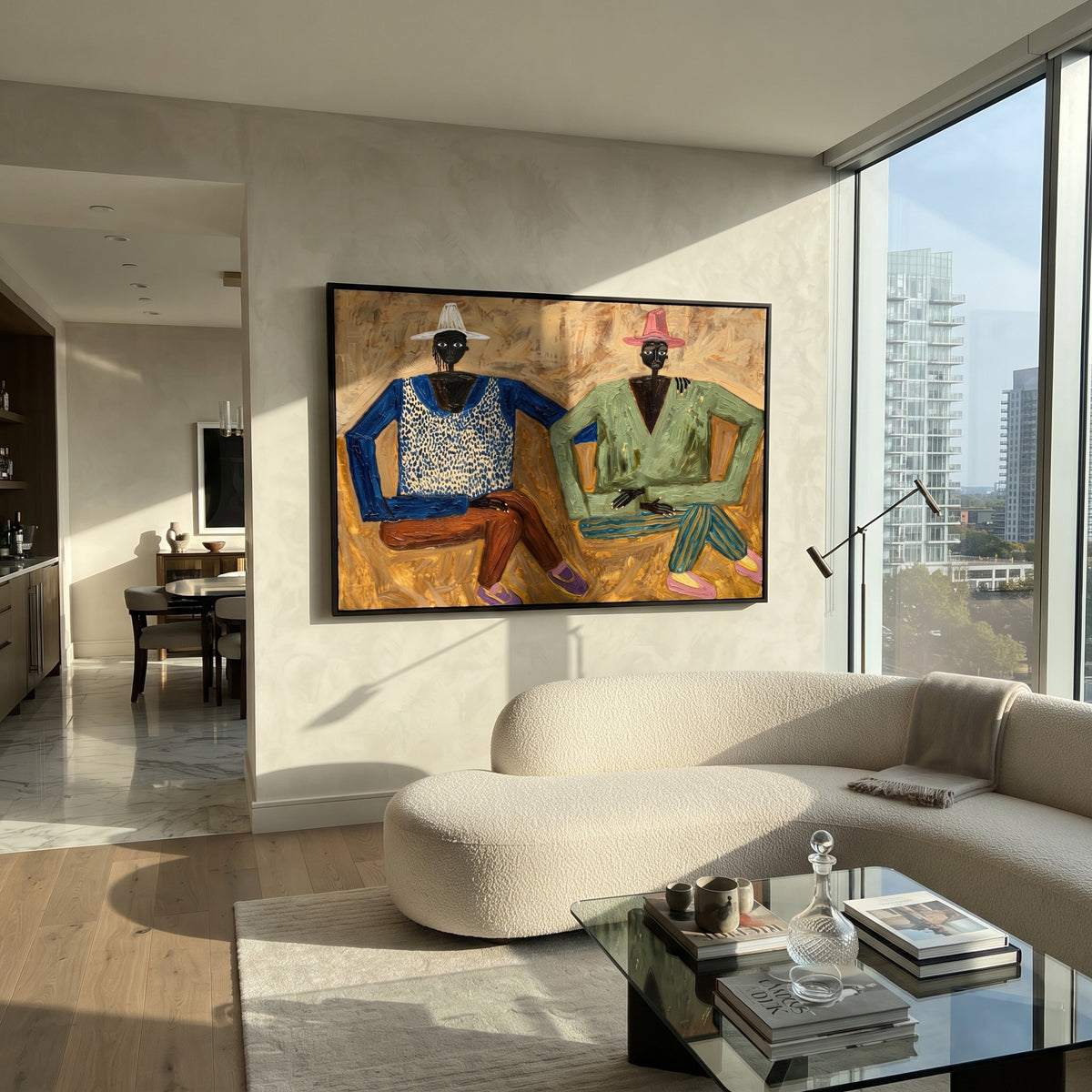 Two Brims Golden Conversation artwork styled as a refined focal point