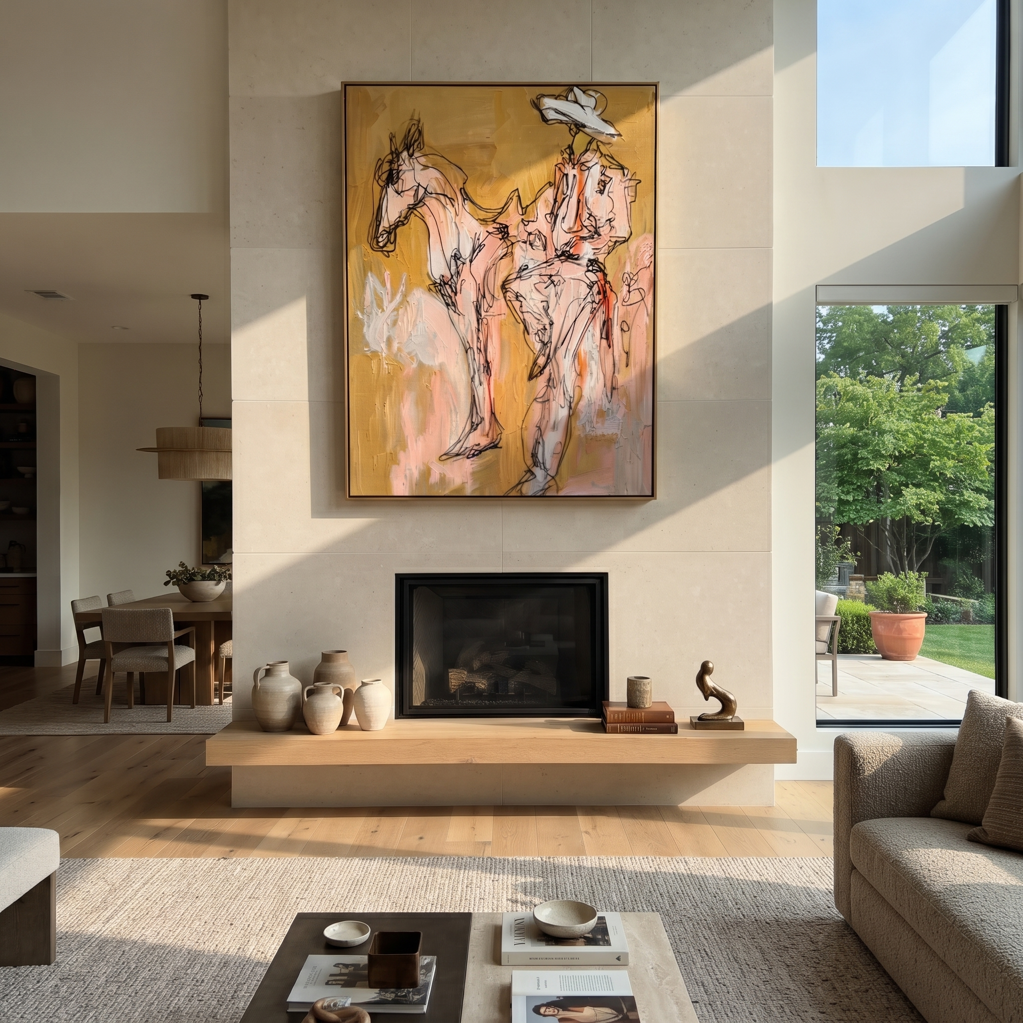Still Hands Ride Ochre styled with warm modern furnishings