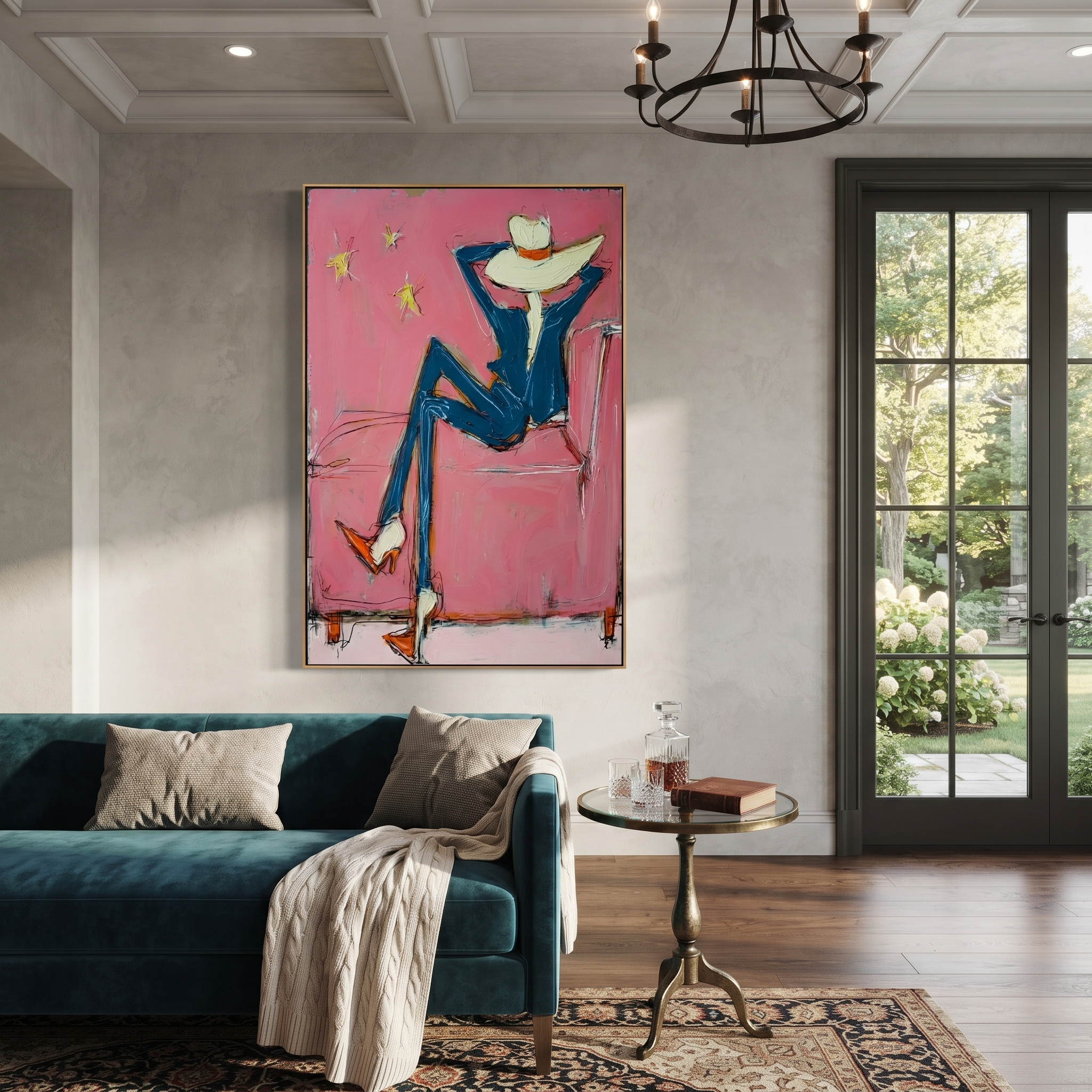 Blue Boots Face Starlight displayed in a layered residential setting
