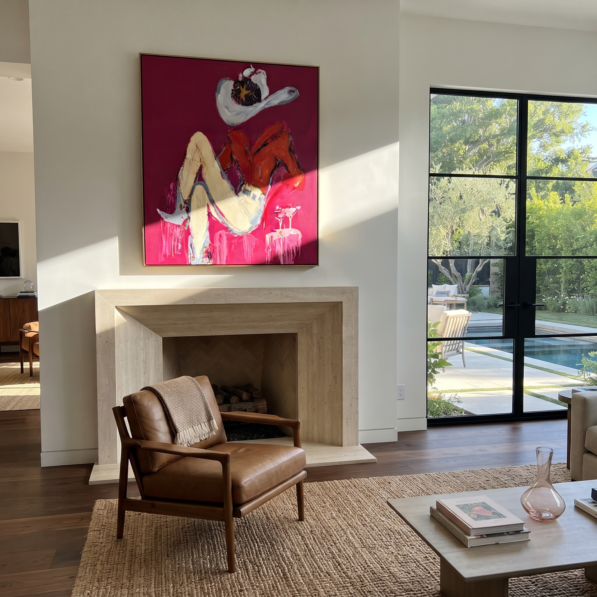 Scarlet Shirt Hides Stars displayed in a layered residential setting