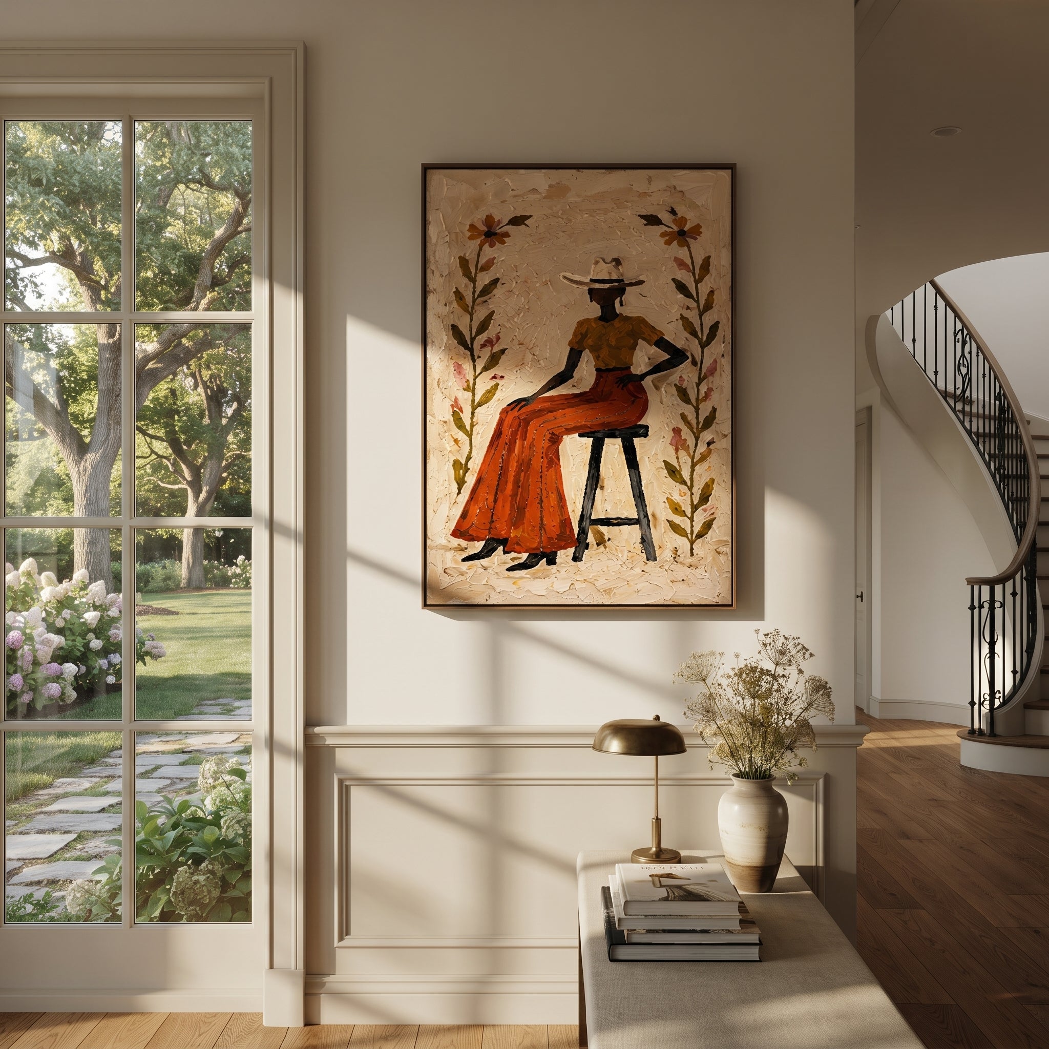 Flowers Guard Terra Skirt displayed in a layered residential setting