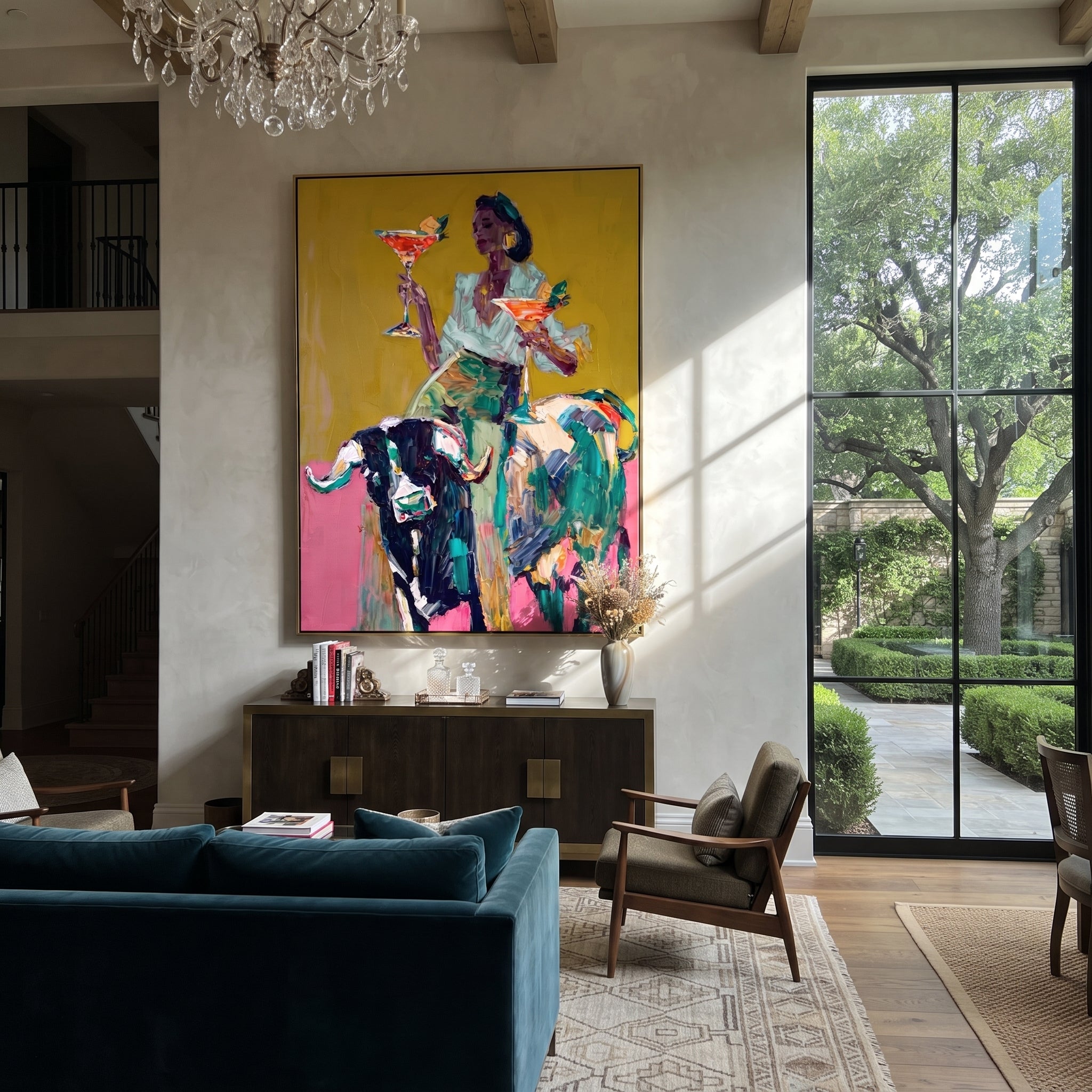 Two Glasses Ride Color displayed in a collected contemporary interior