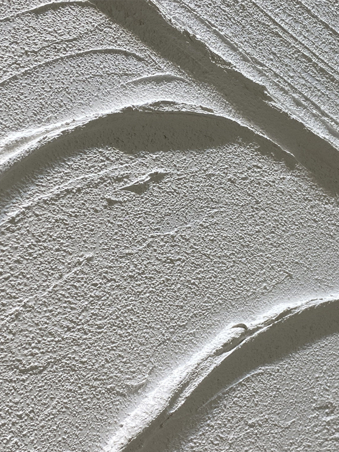SILENT RIDGE: 3D Heavy Texture Plaster Wall Art, Modern Minimalist White Relief Painting
