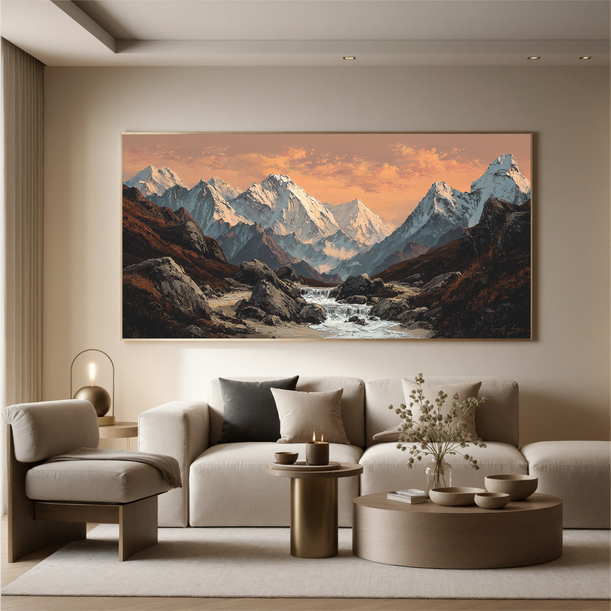 Mountains-valley Art #ZY 526