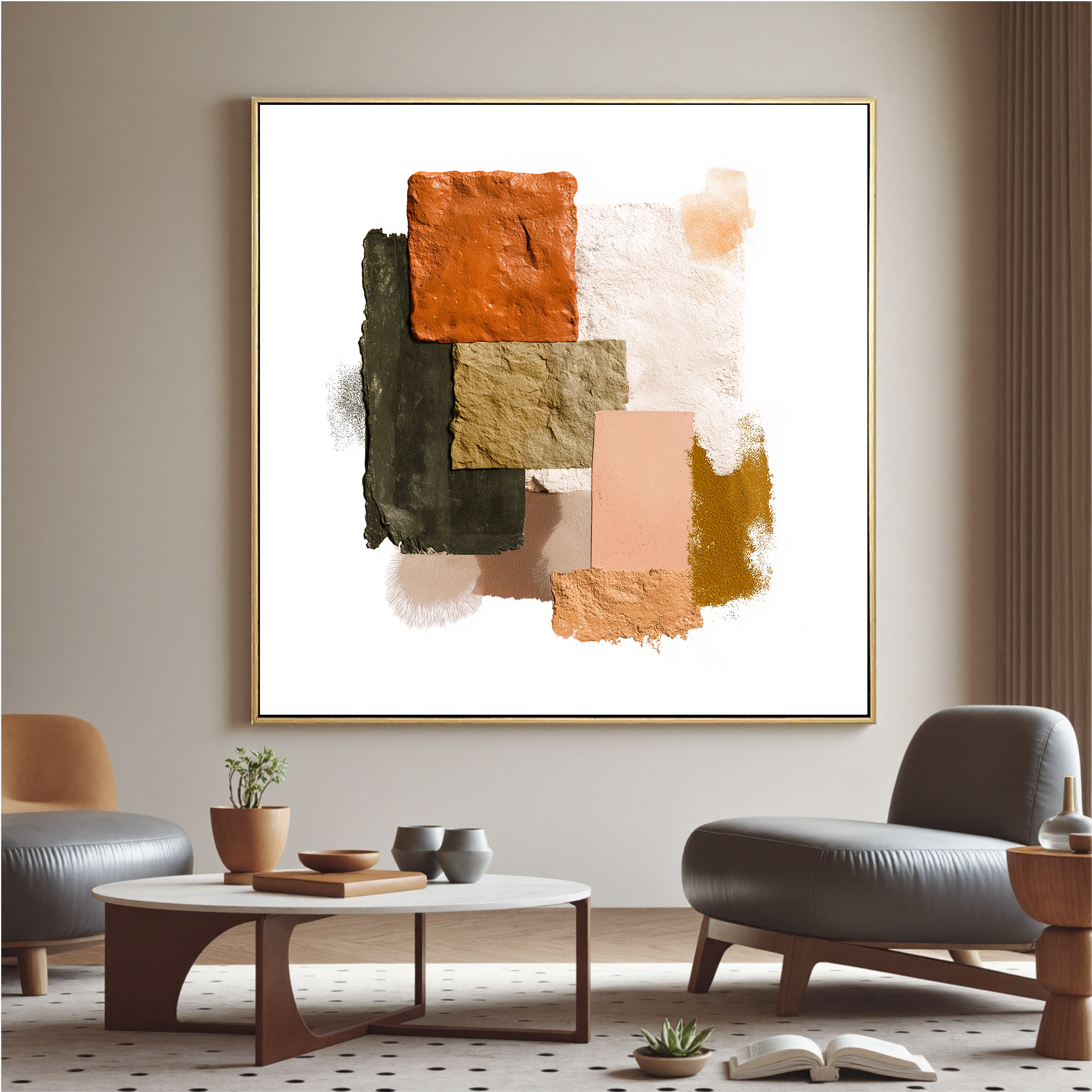 Plaster-art-texture-painting Art #ZY206