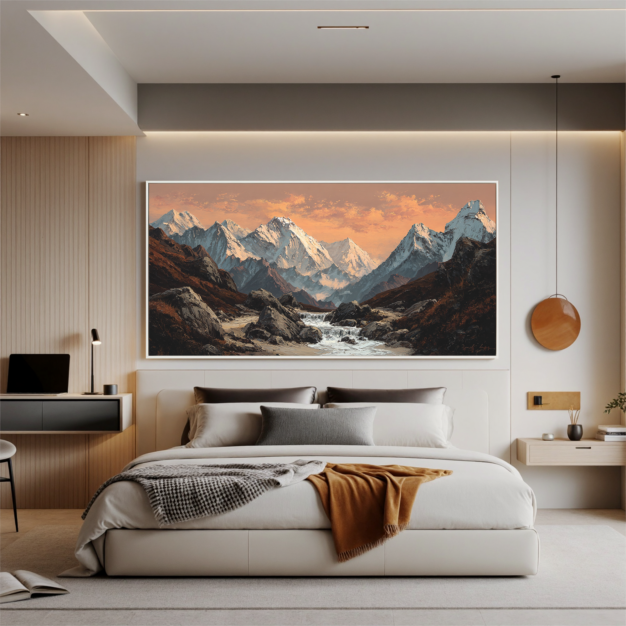 Mountains-valley Art #ZY 526