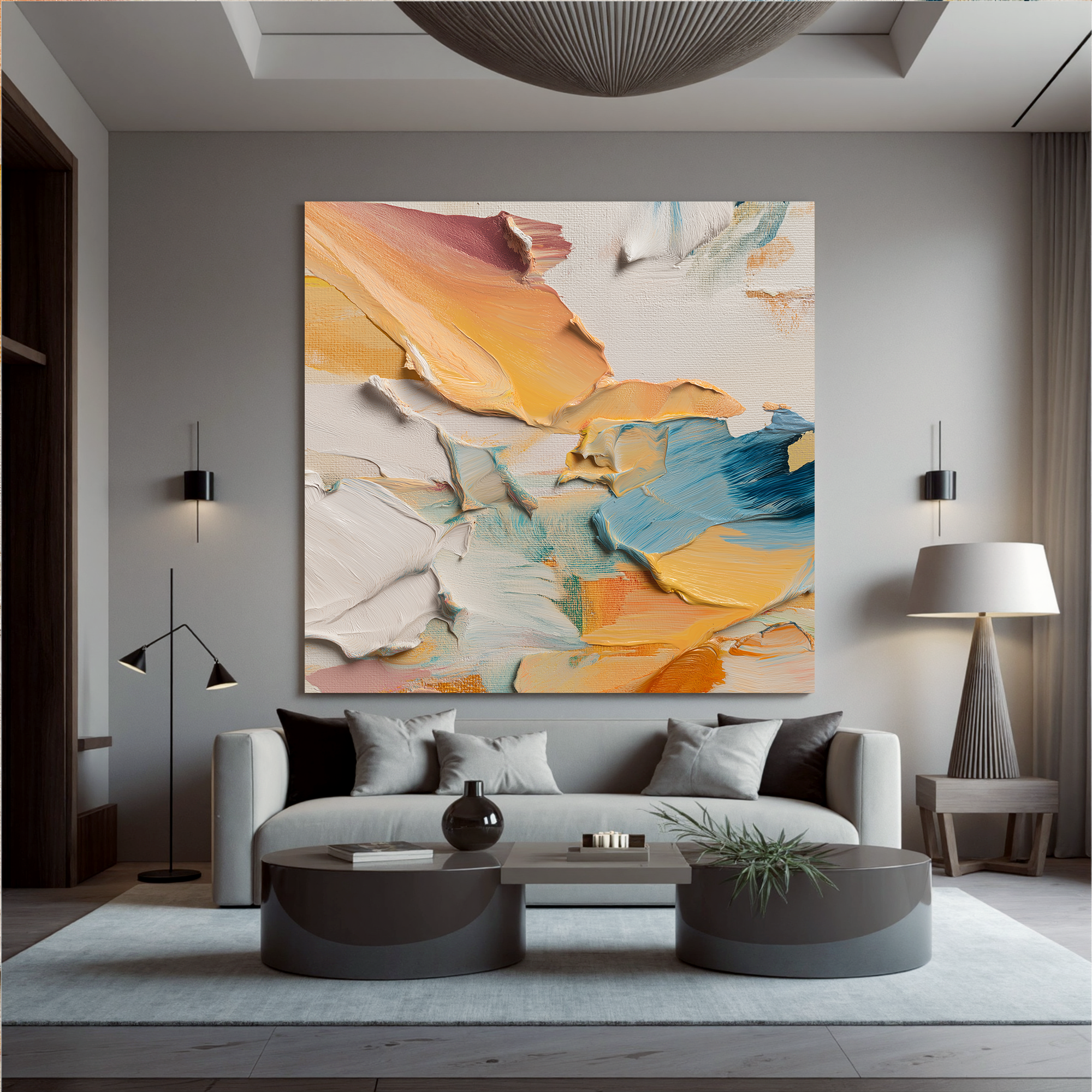 Plaster-art-texture-painting Art #ZY232