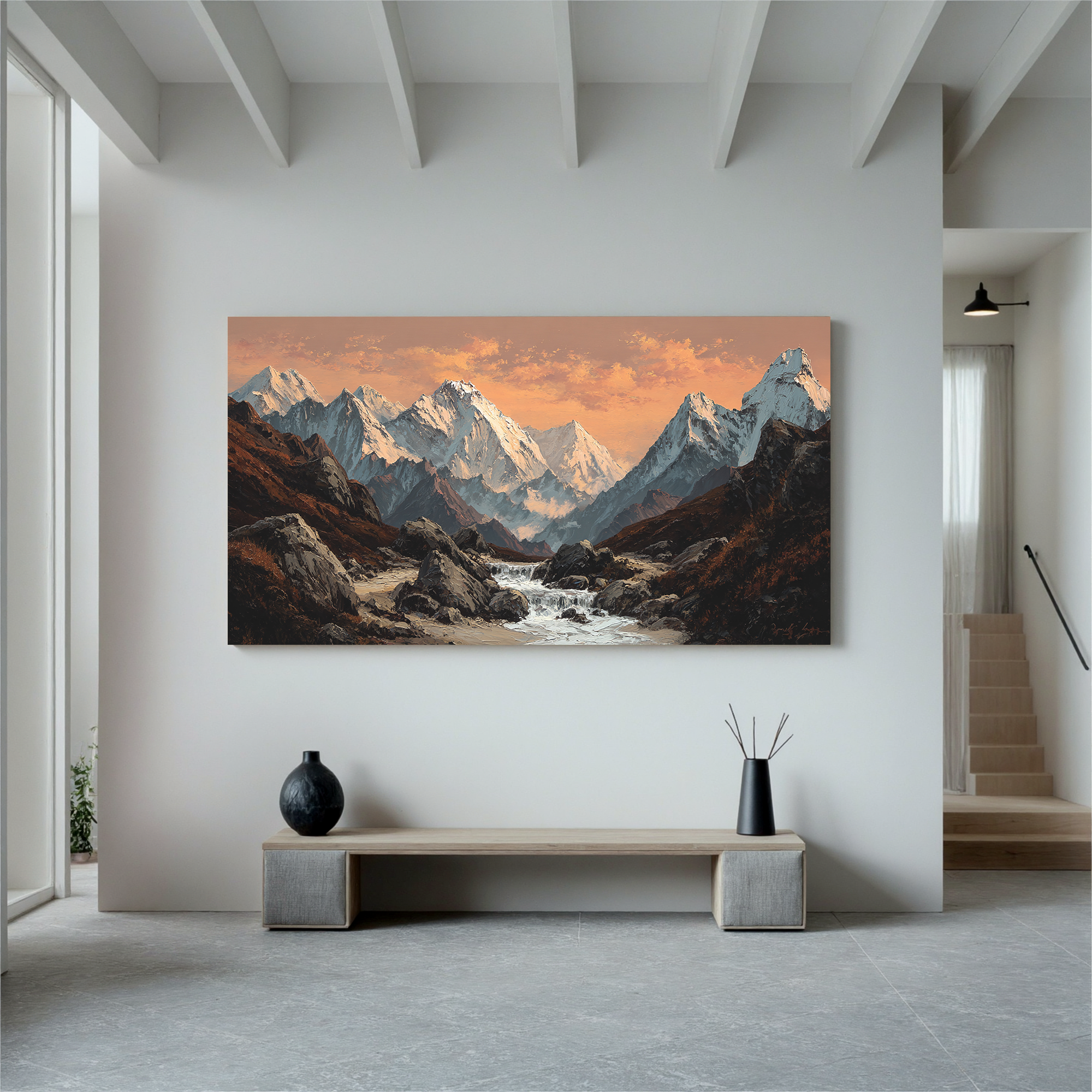 Mountains-valley Art #ZY 526