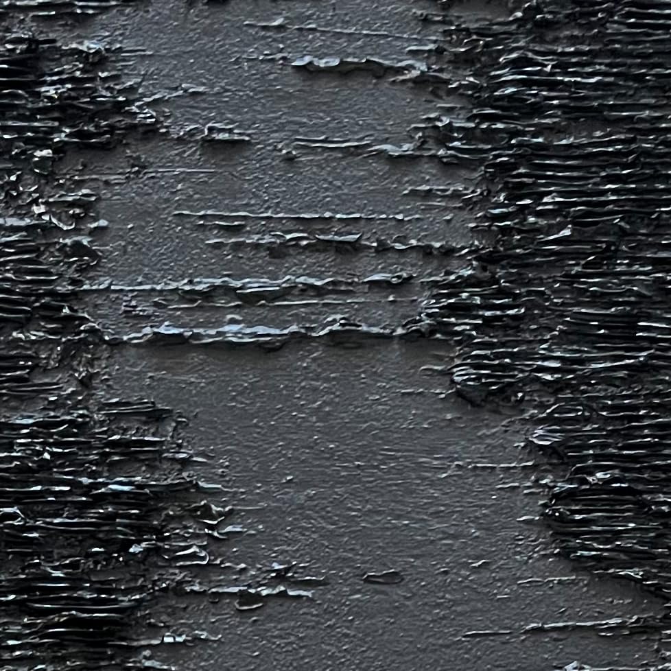 Midnight Ridge – Rugged Plaster Relief Abstract Painting | Modern Abstract Living Room & Office Art