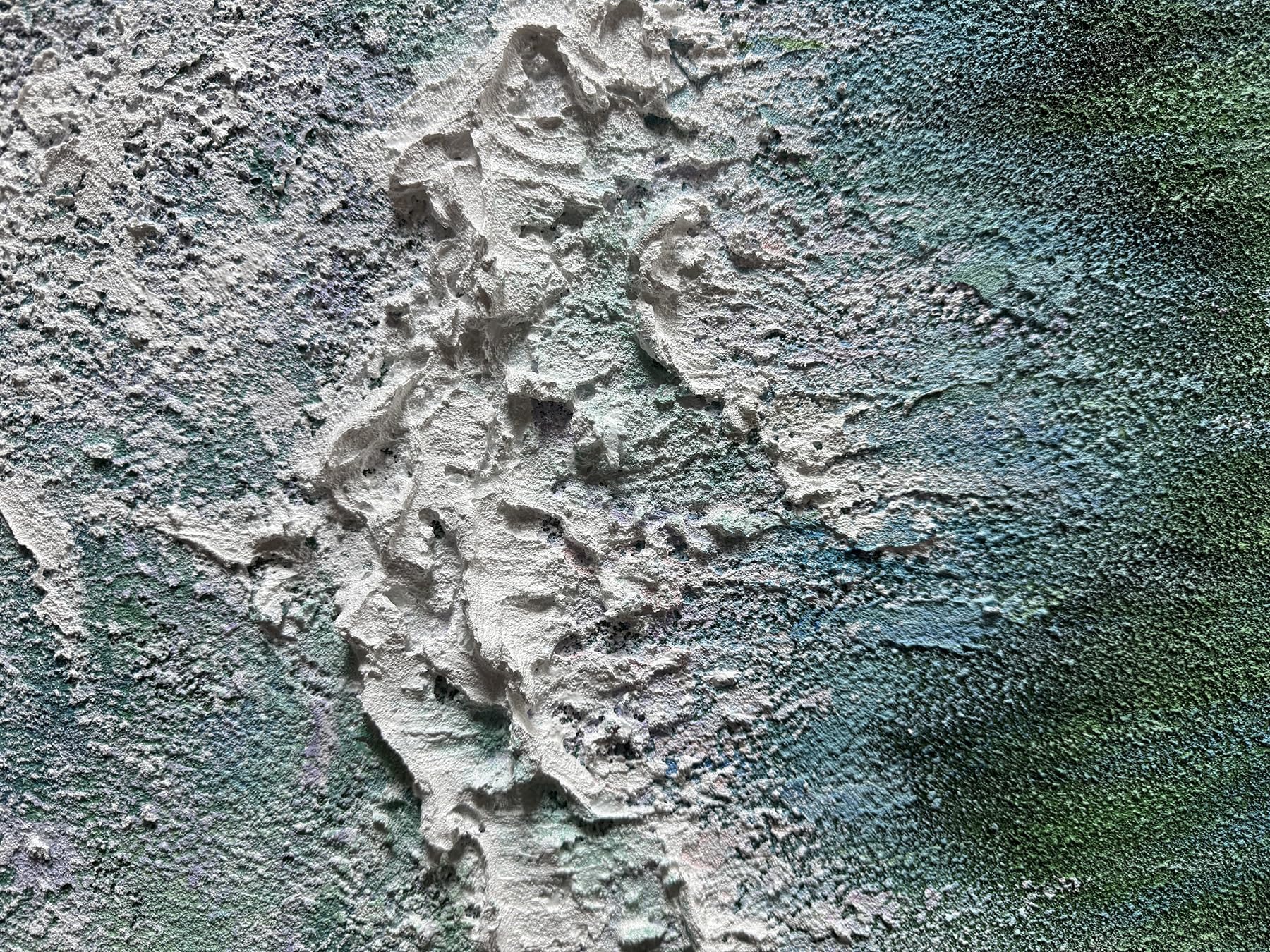 Emerald Coast – Heavy Impasto Textured Seascape Aerial Painting | Coastal Modern Living Room & Bedroom Art
