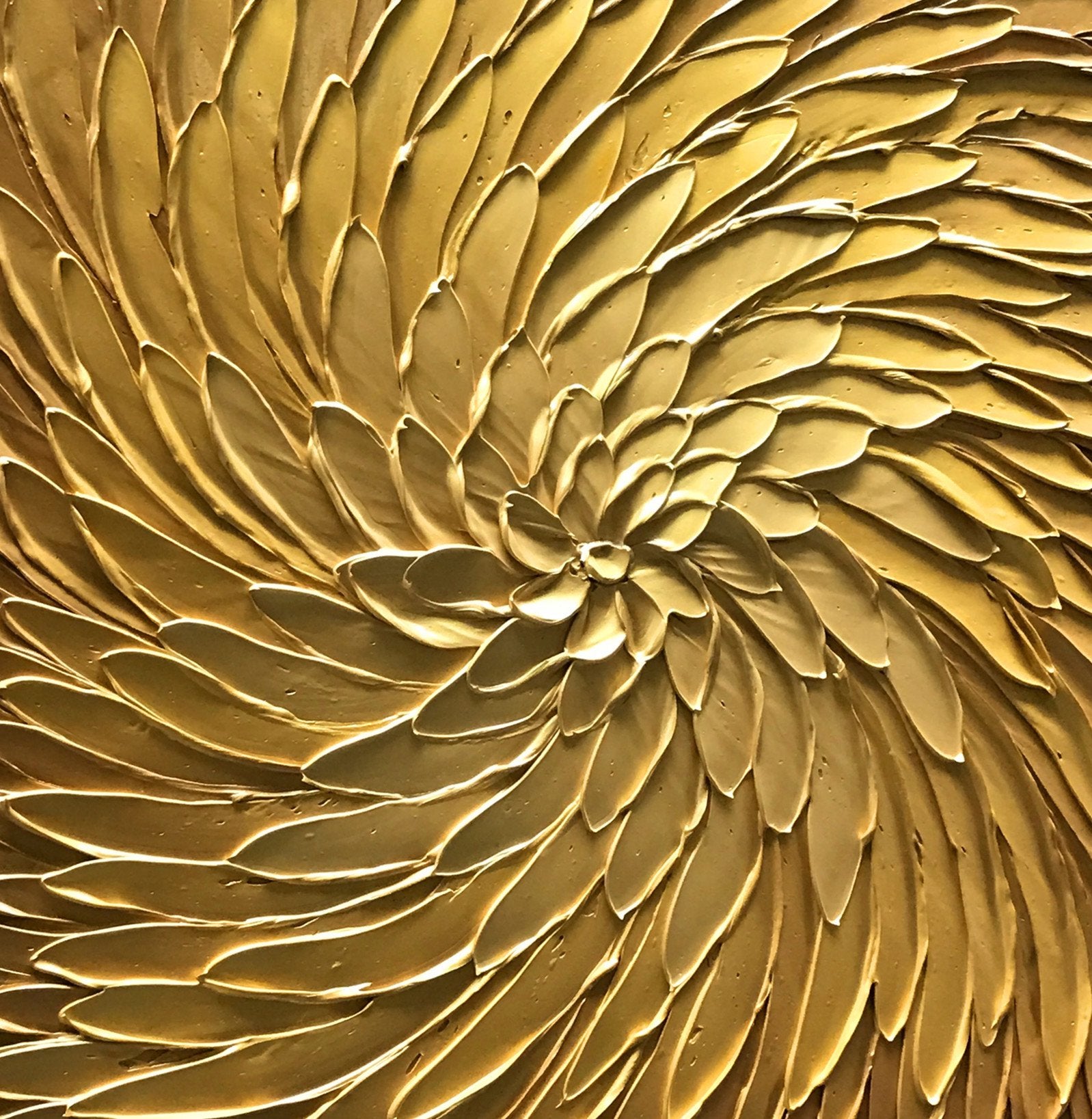 Solar Flare – Textured Metallic Gold Abstract Painting | Luxury Living Room Canvas Art
